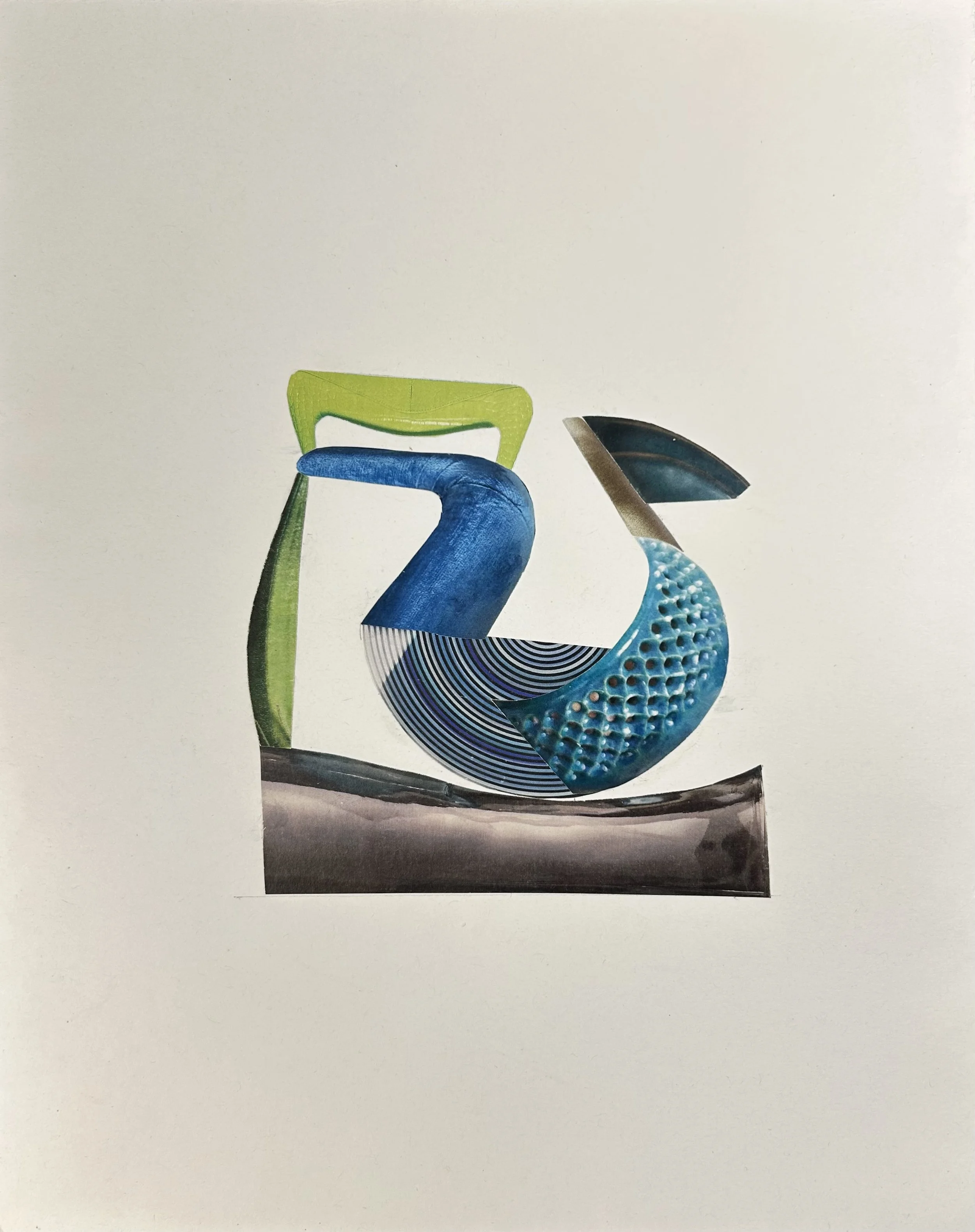 collage on paper #2,
12”x 9”