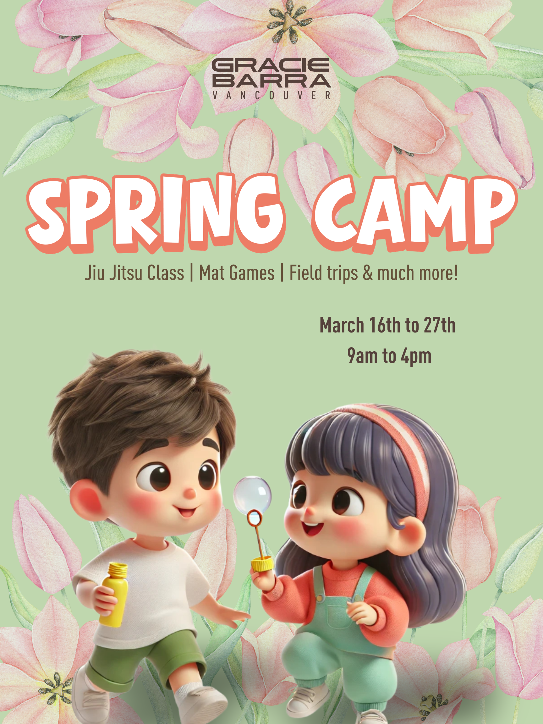 Animated characters in martial arts uniforms posing with fists raised, under the text 'After School Program' in blue and white.