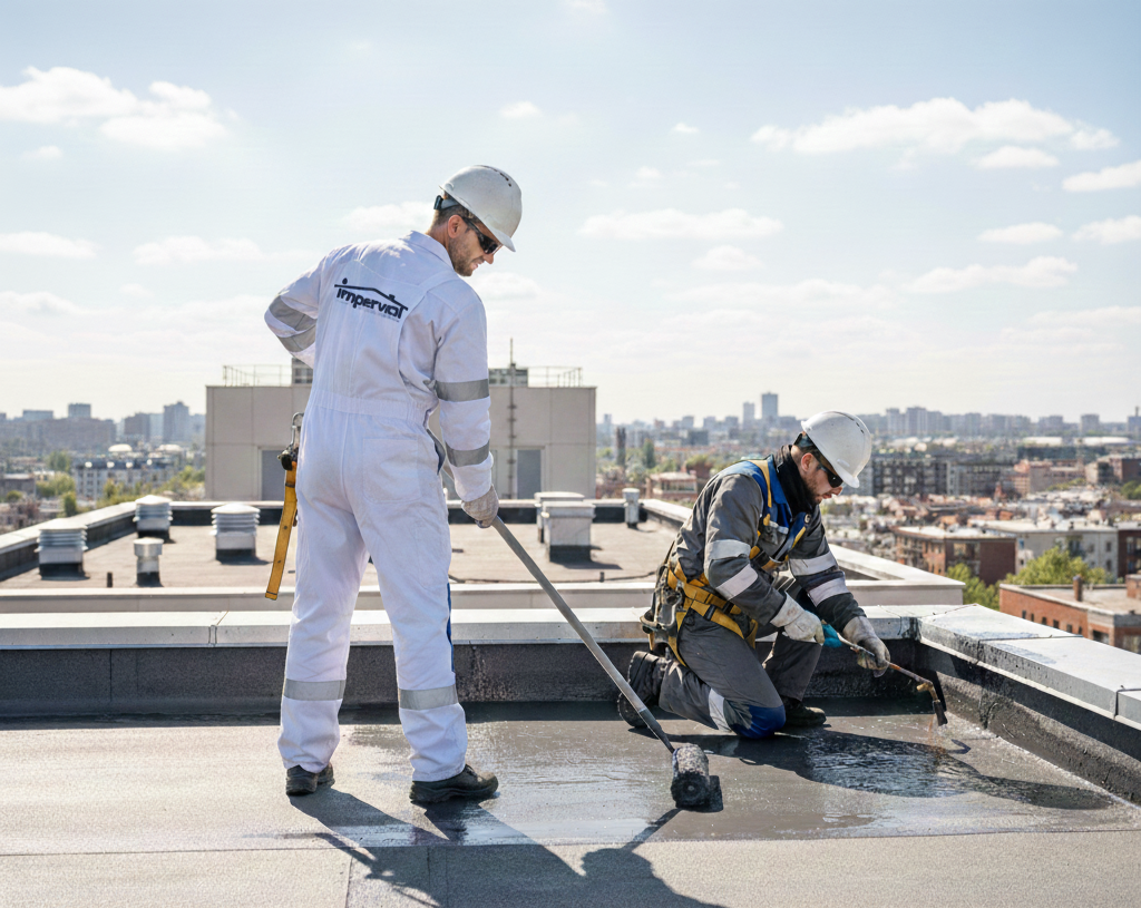 Soluciones duraderas: Aplicamos sistemas certificados que protegen cubiertas, terrazas, fachadas y estructuras frente a filtraciones, humedades y desgaste.