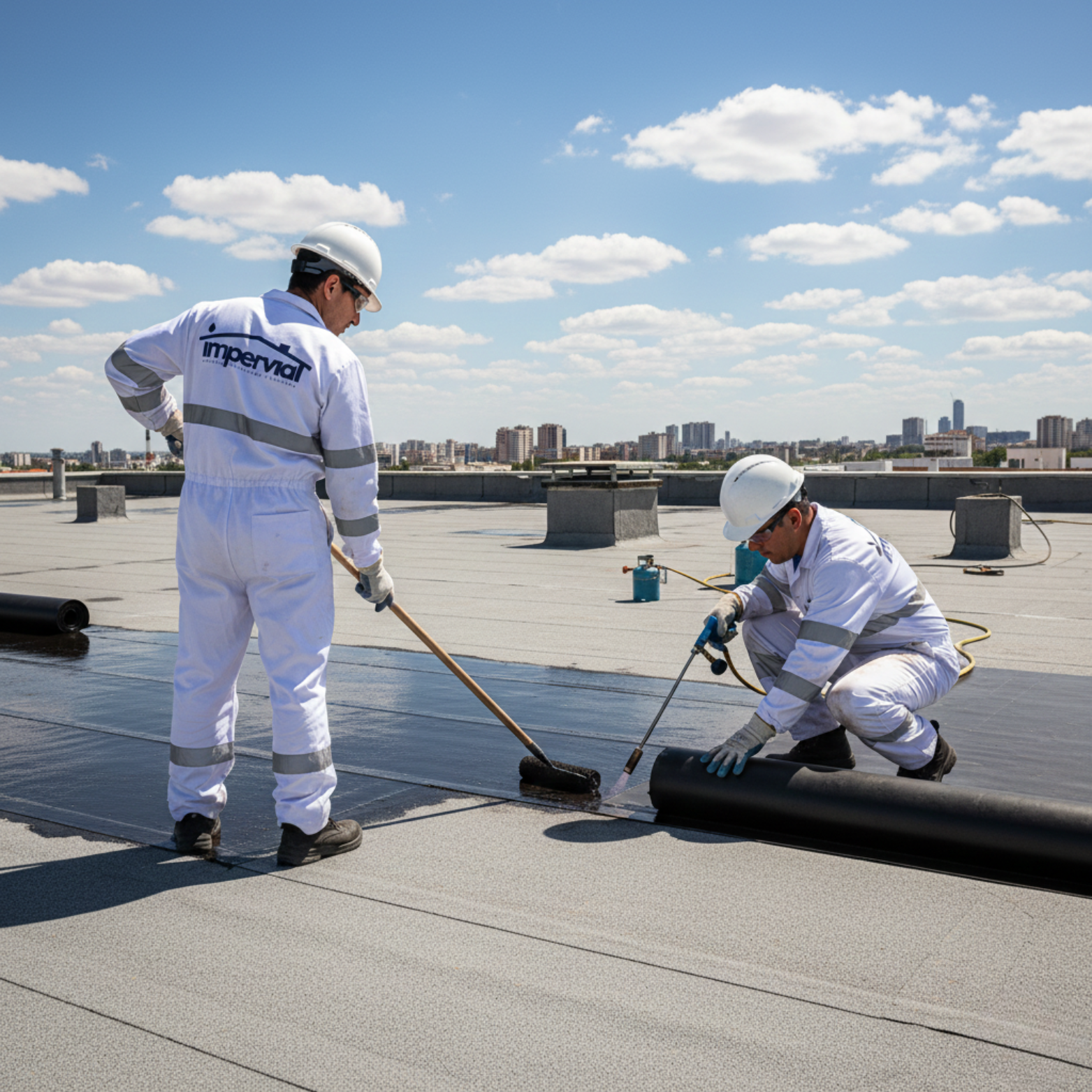 Profesionales cualificados: Nuestro equipo cuenta con formación específica en trabajos verticales, aplicación de resinas, membranas líquidas, poliurea y tratamientos de alta resistencia.