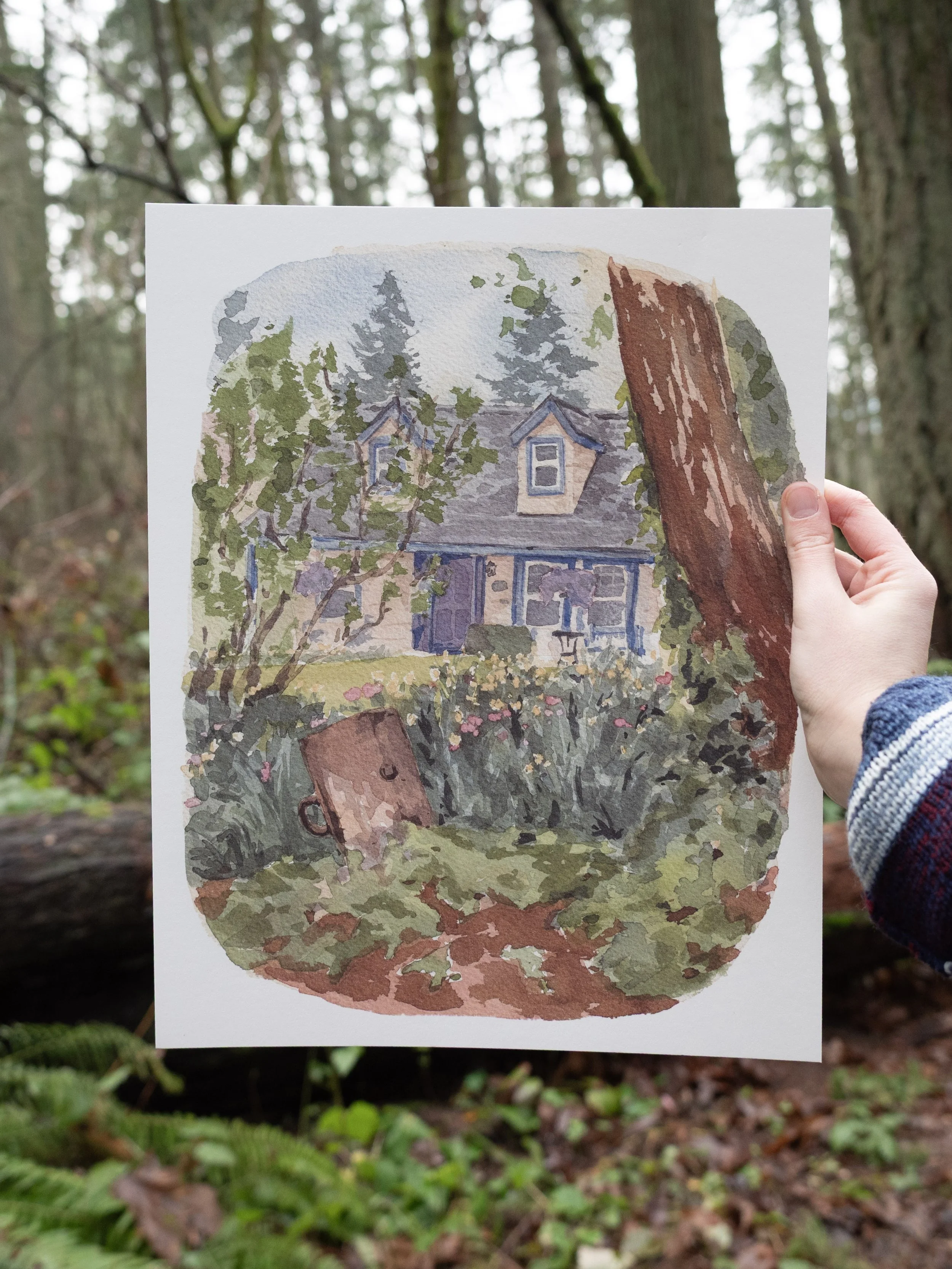 A Peak of Spring at Home Art Print