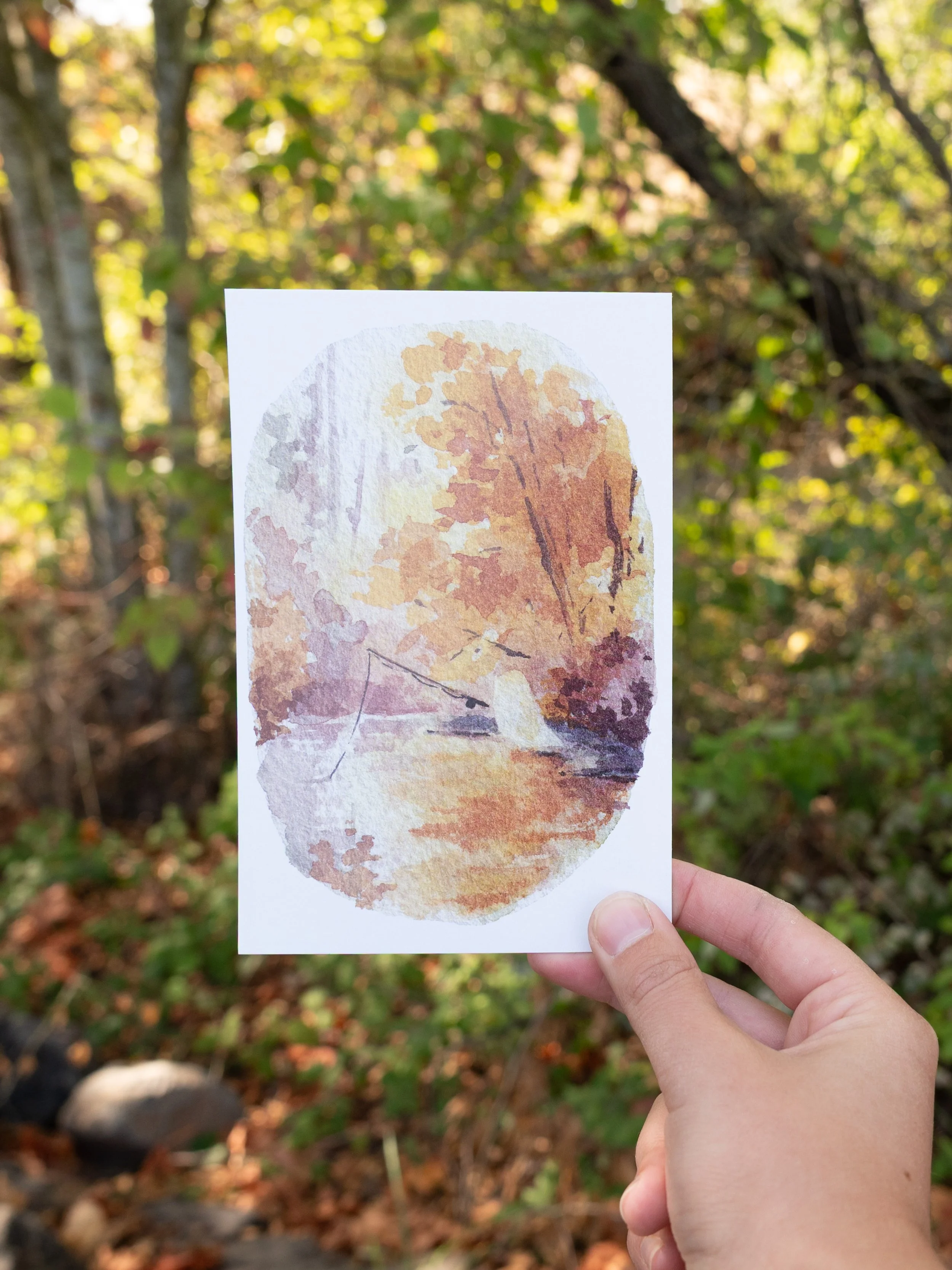 Ghostly PNW - Cleawox Lake Postcard
