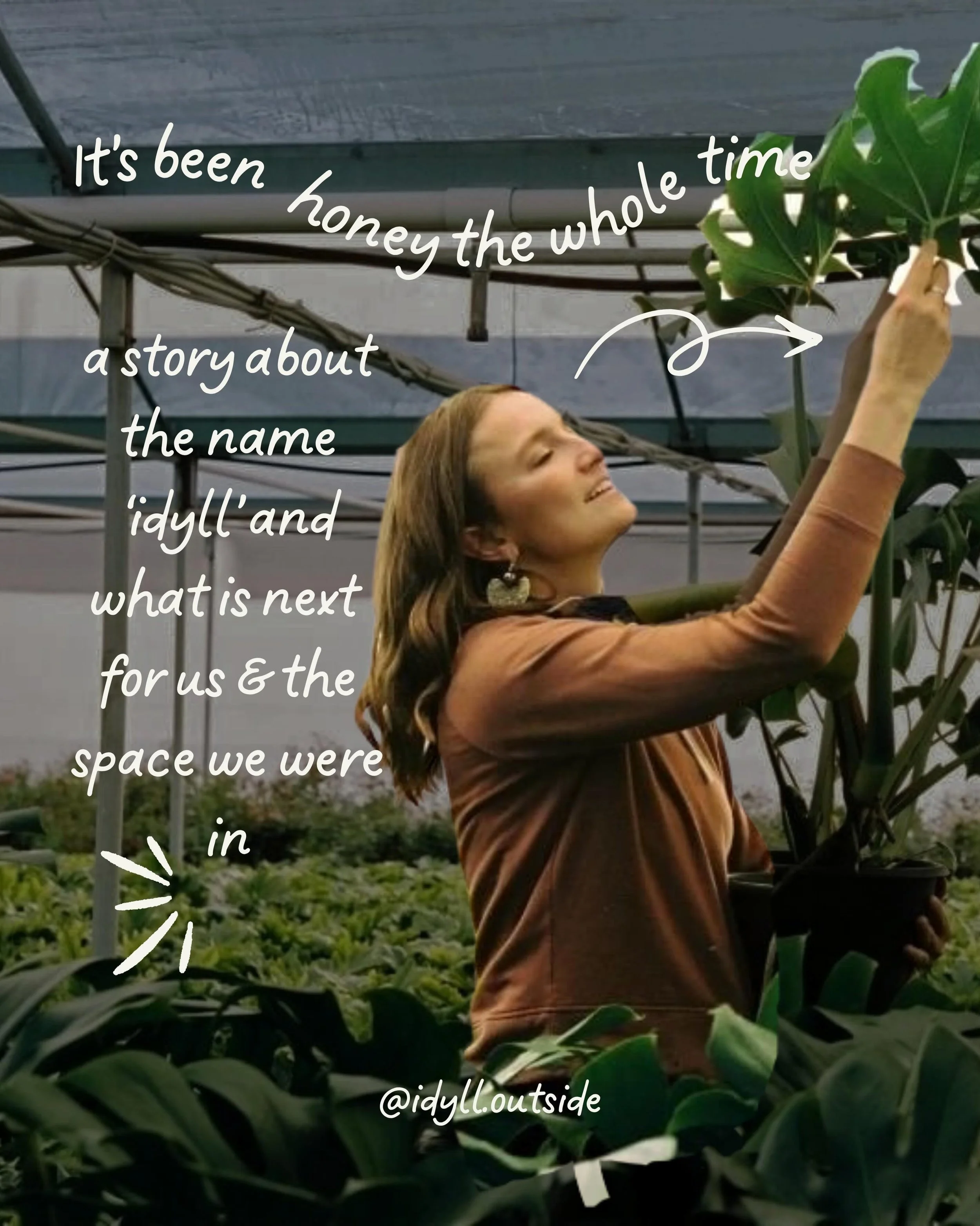 It&rsquo;s been honey the whole time 🍯  Swipe through for the full story of how a Google search for &lsquo;synonyms of honey moon&rsquo; led to a name, how that turned into the plant shop we kept alive for five years, and why I am carrying it forwar