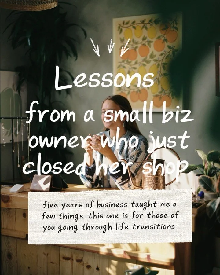 Affirmation notes I wrote for me, that might help those of you going through big life changes 🌿

I closed my little plant shop in Santa Barbara two weeks ago, after five and a third years of business. We sold out in five days and ended on our terms.