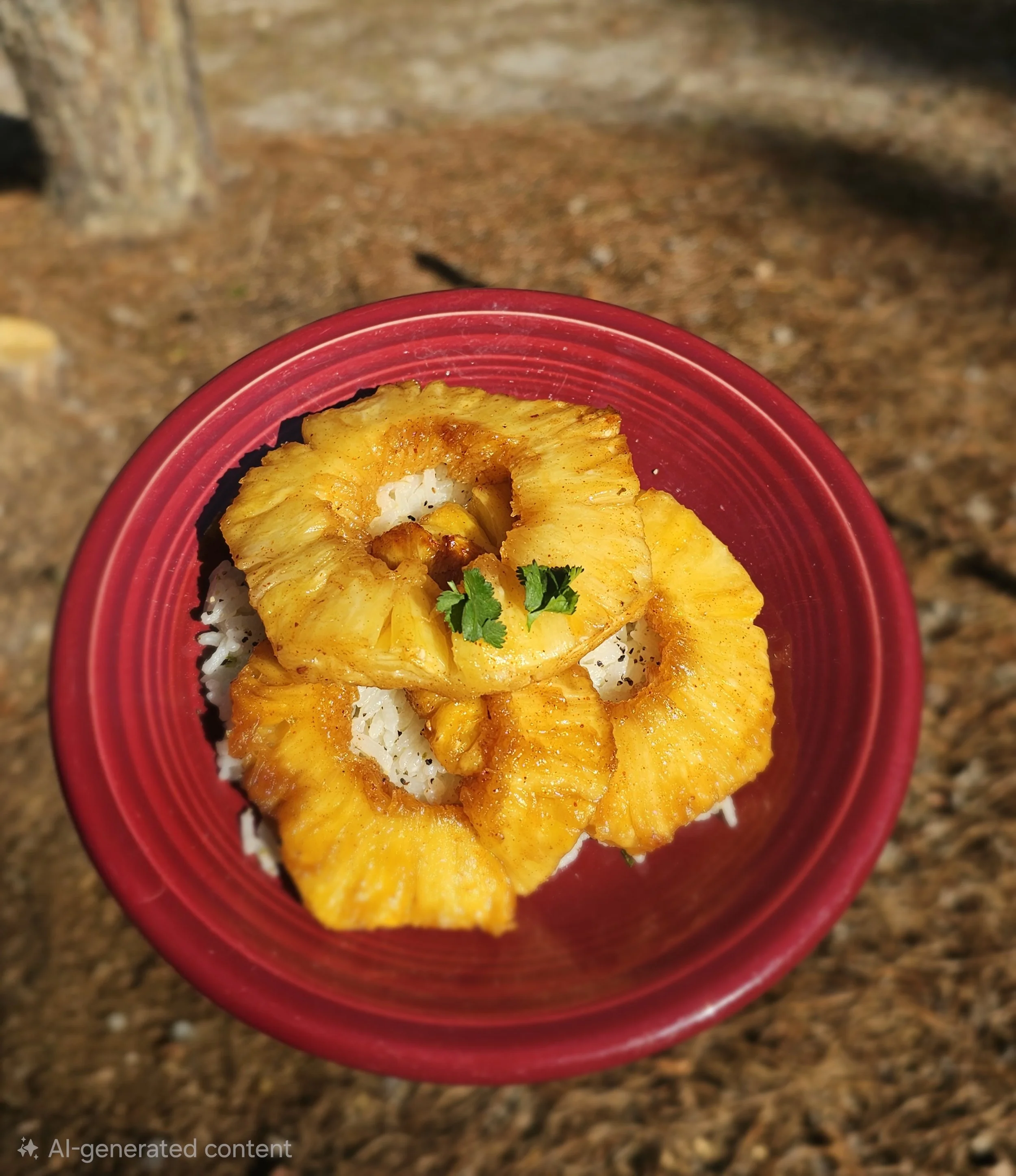 SMOKED PINEAPPLE PLATE