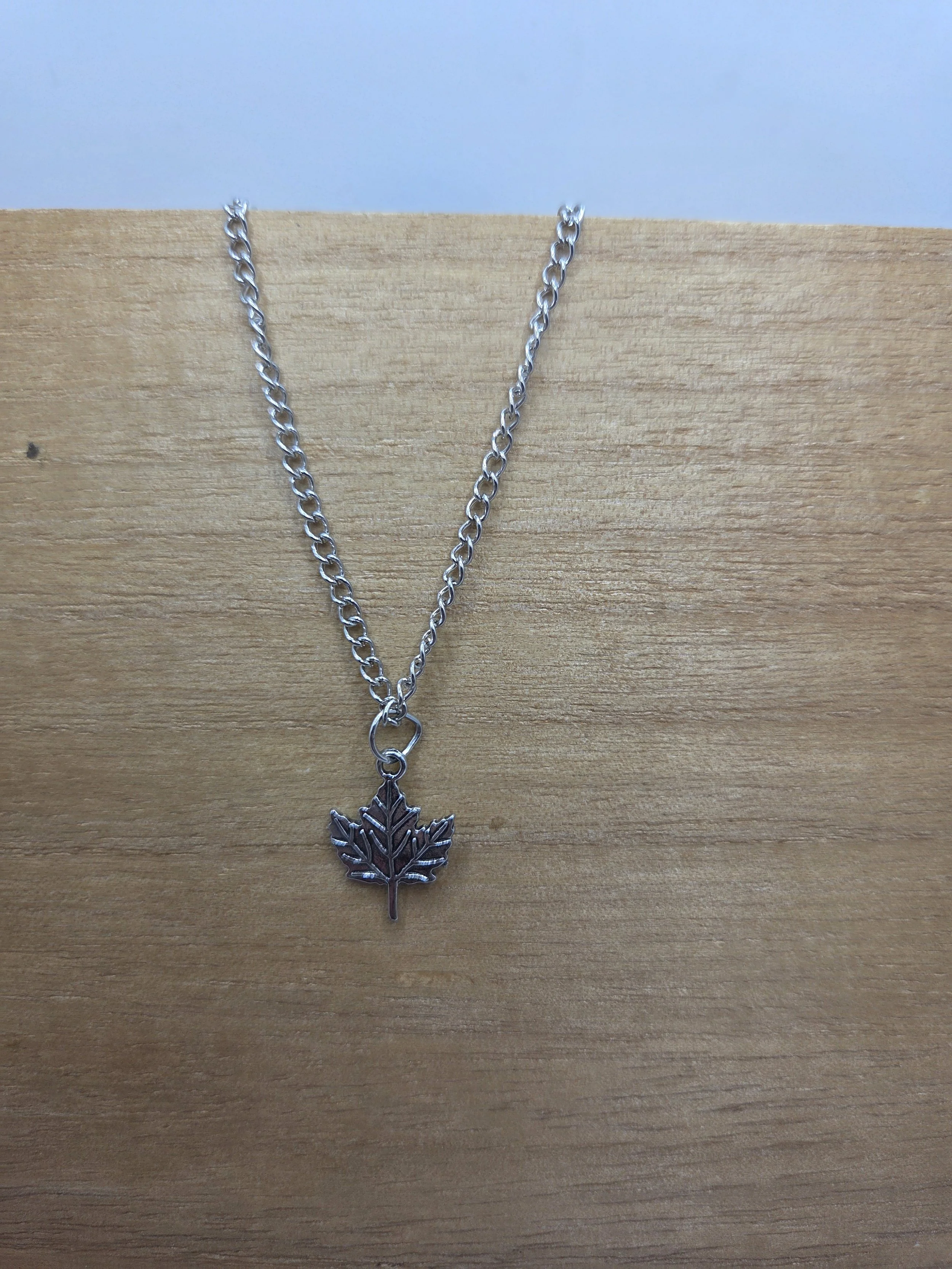 Silver Leaf Necklace