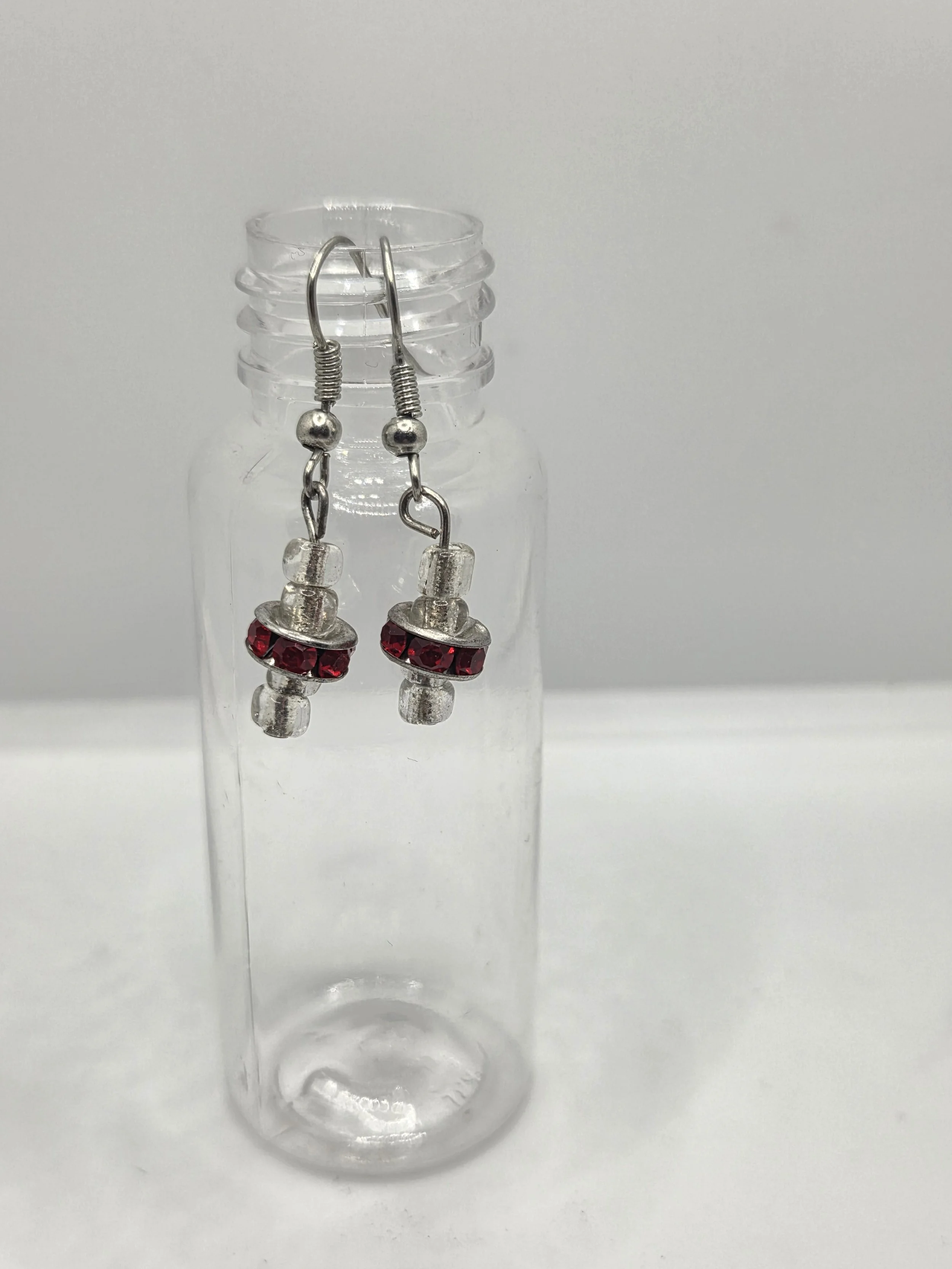 Red Sparkle Earrings