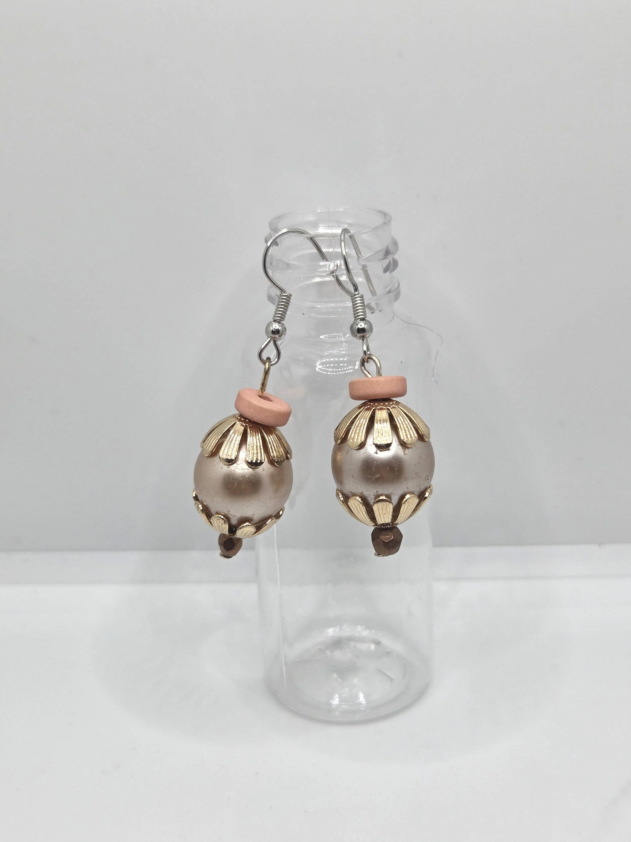 Pink Gold Earrings