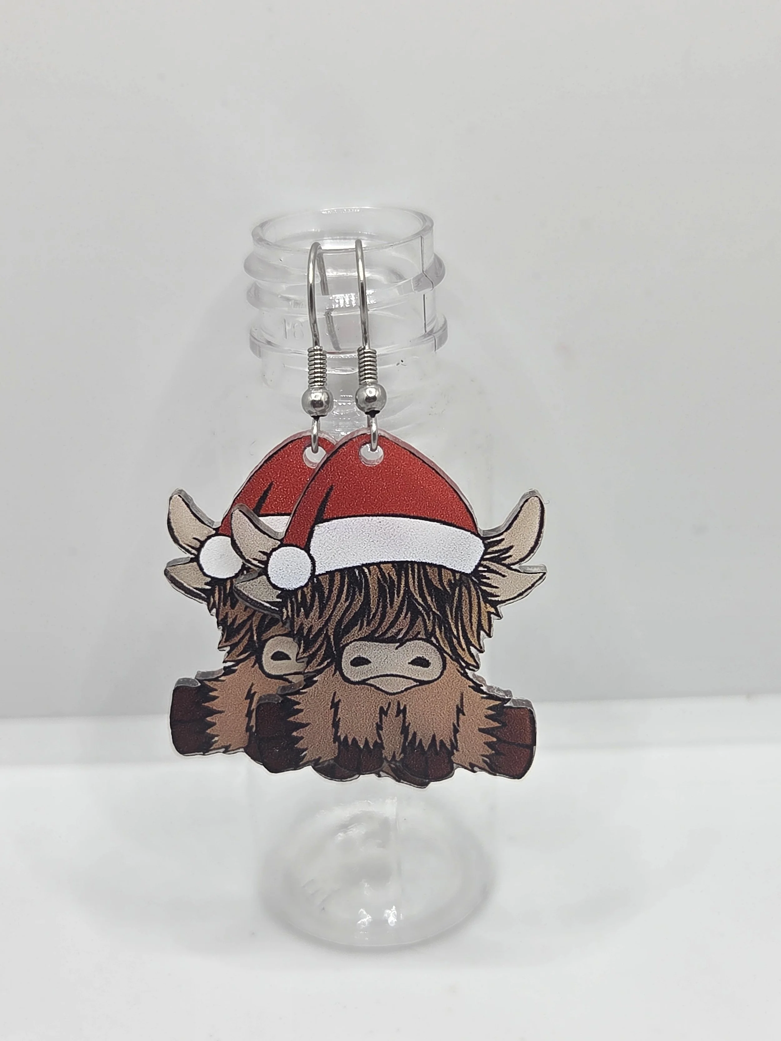 Christmas Cow Earrings