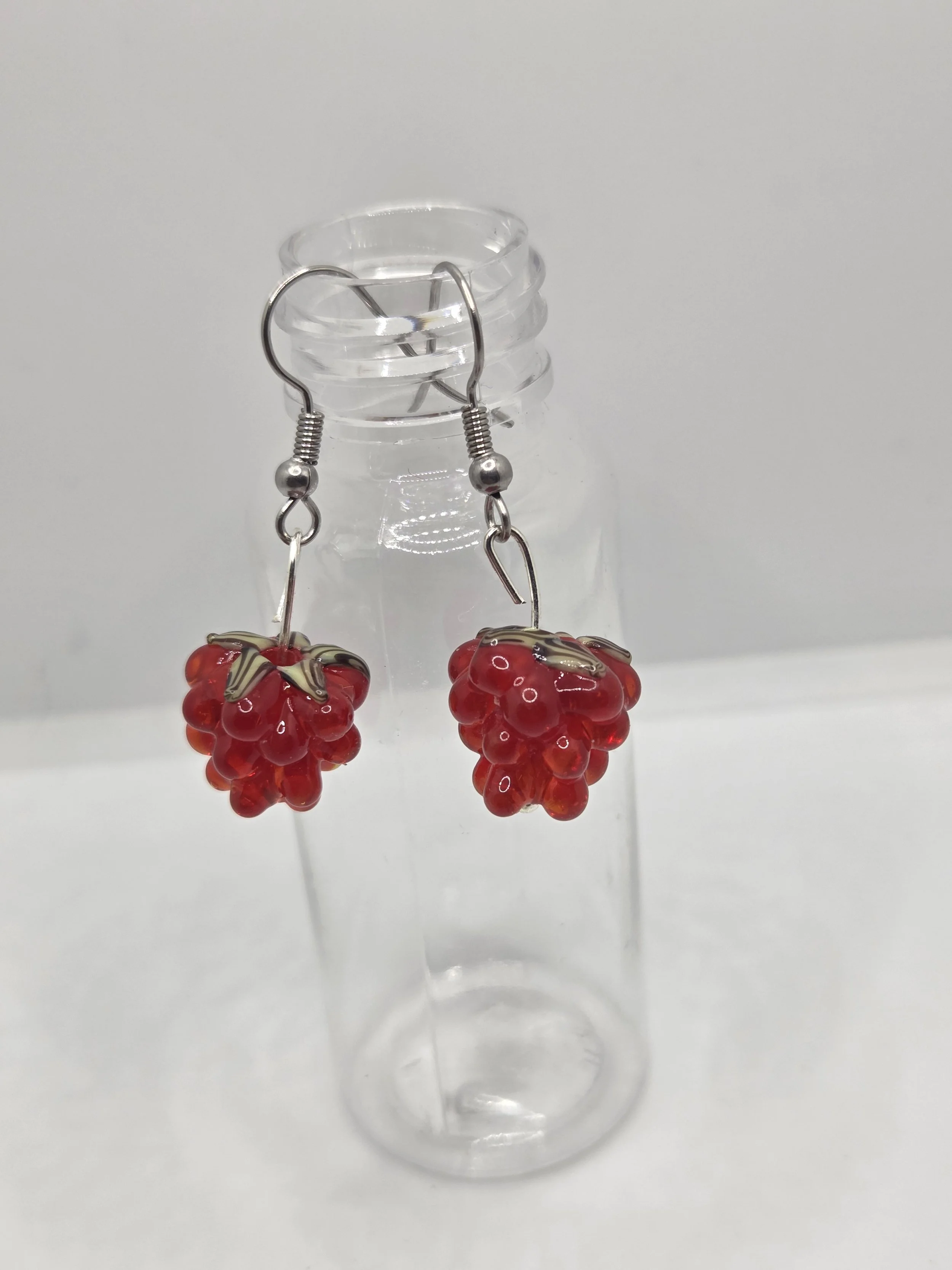 Raspberry Earrings