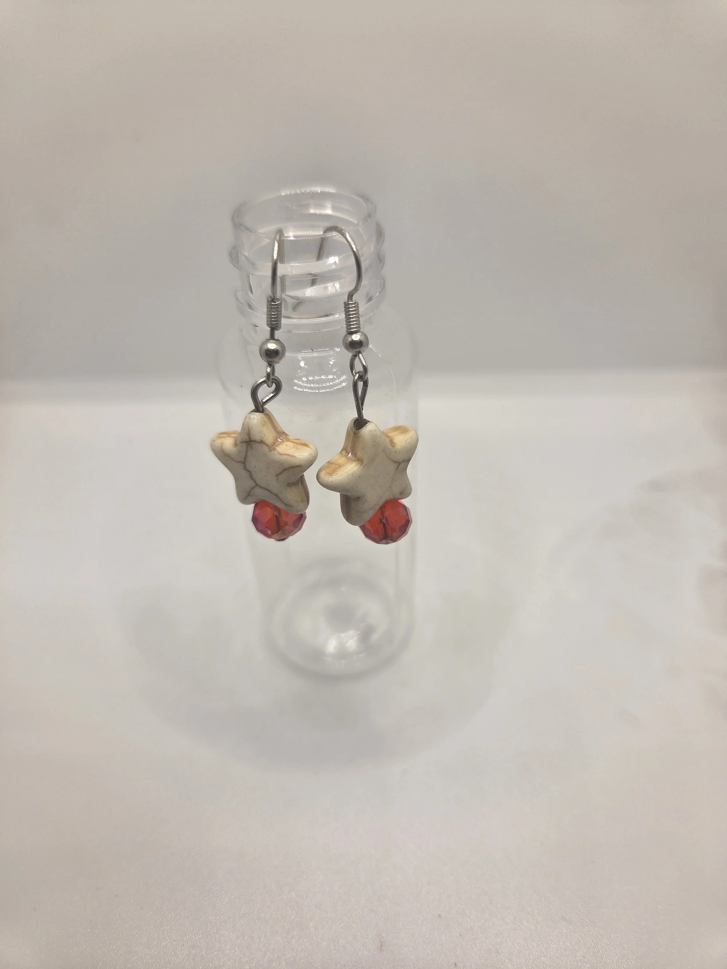 White Star Earrings