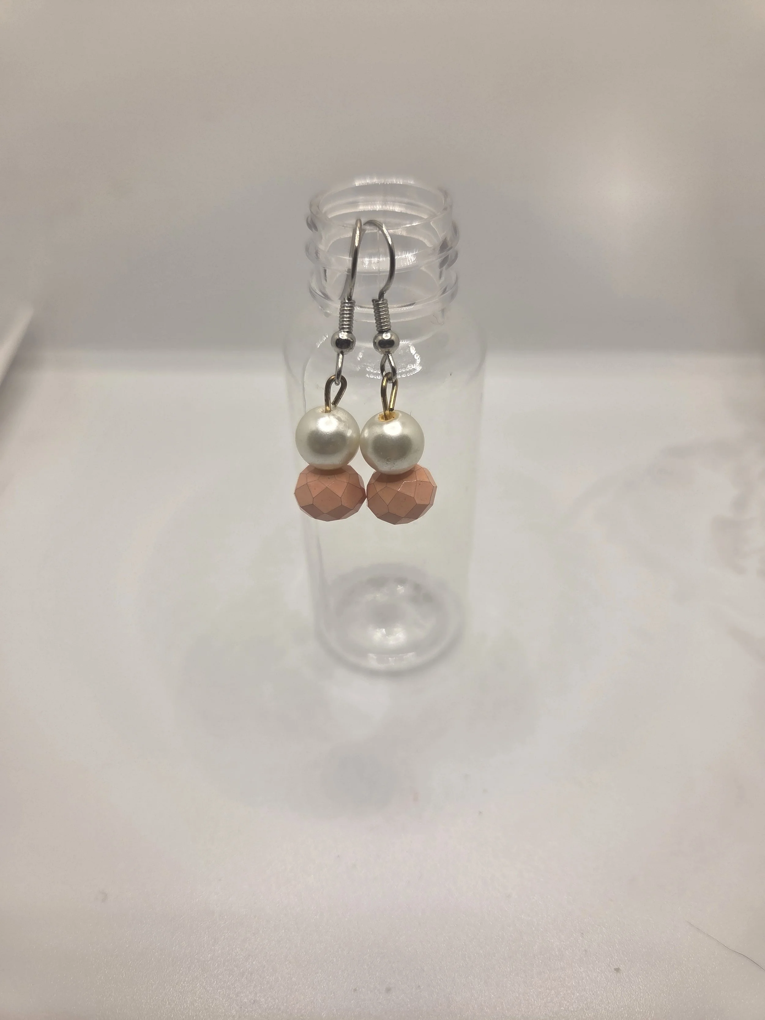 Pearl and Pink Earrings