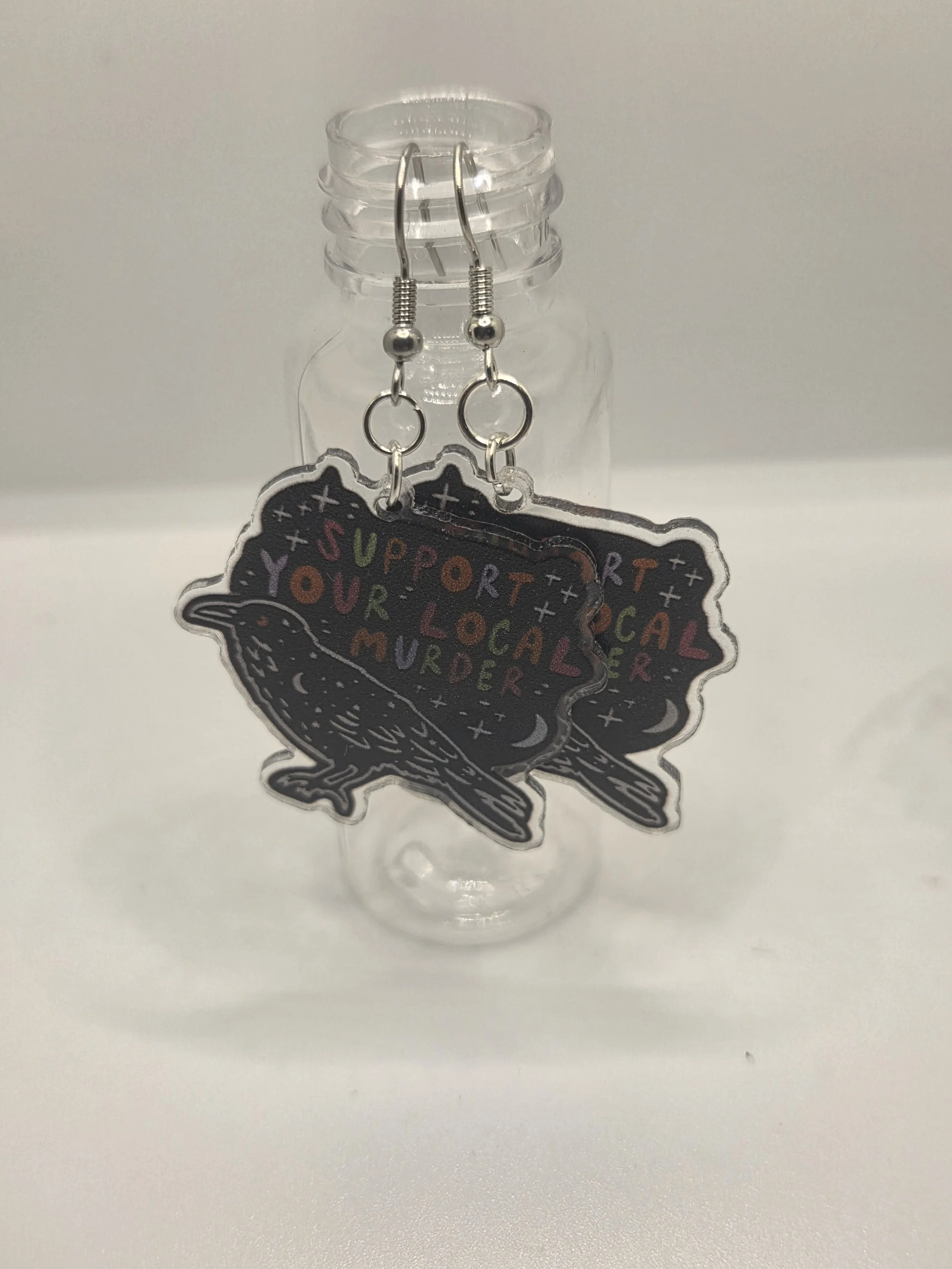 Support Your Local Murder Earrings