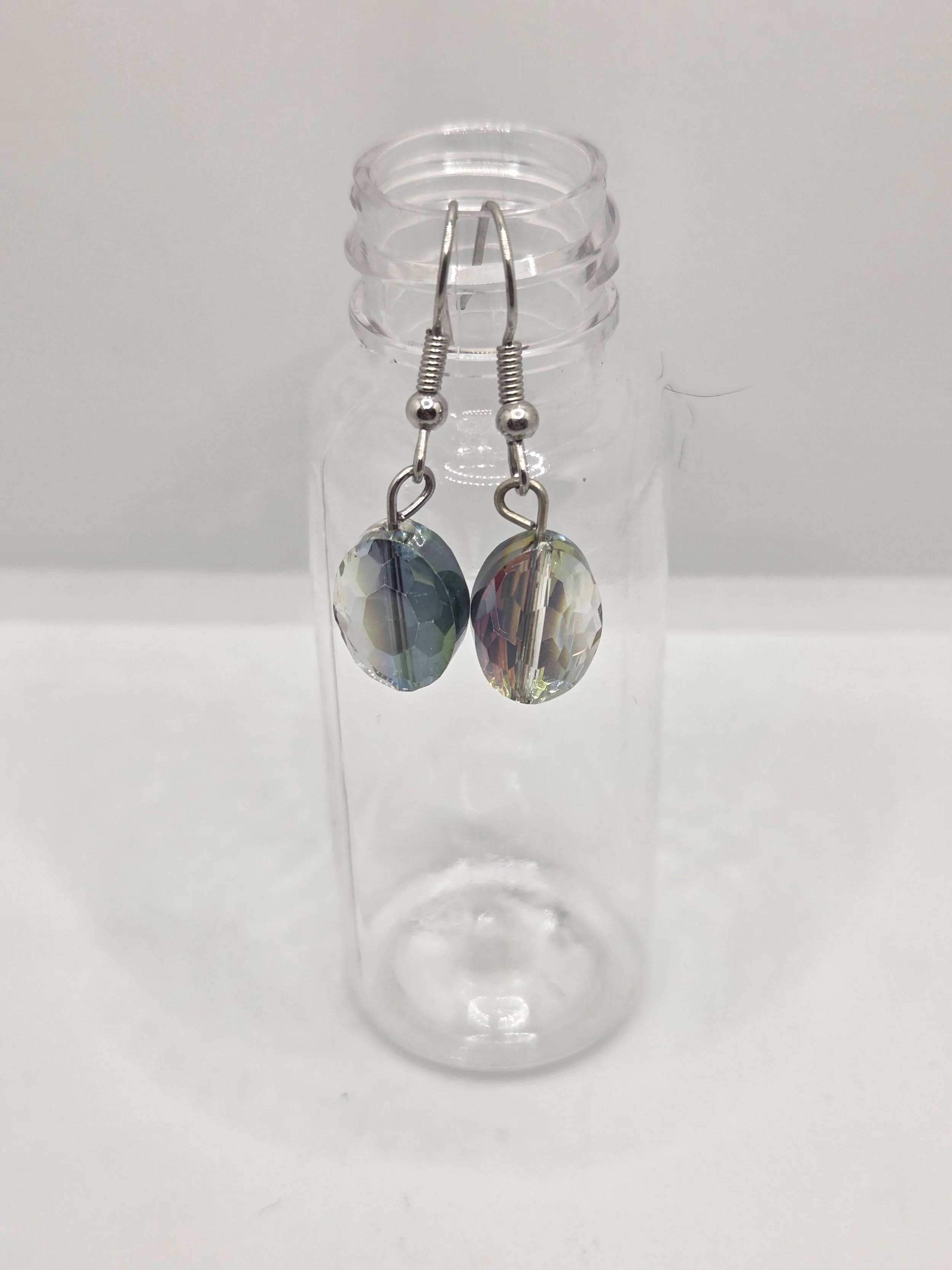 Iridescent Oval Earrings