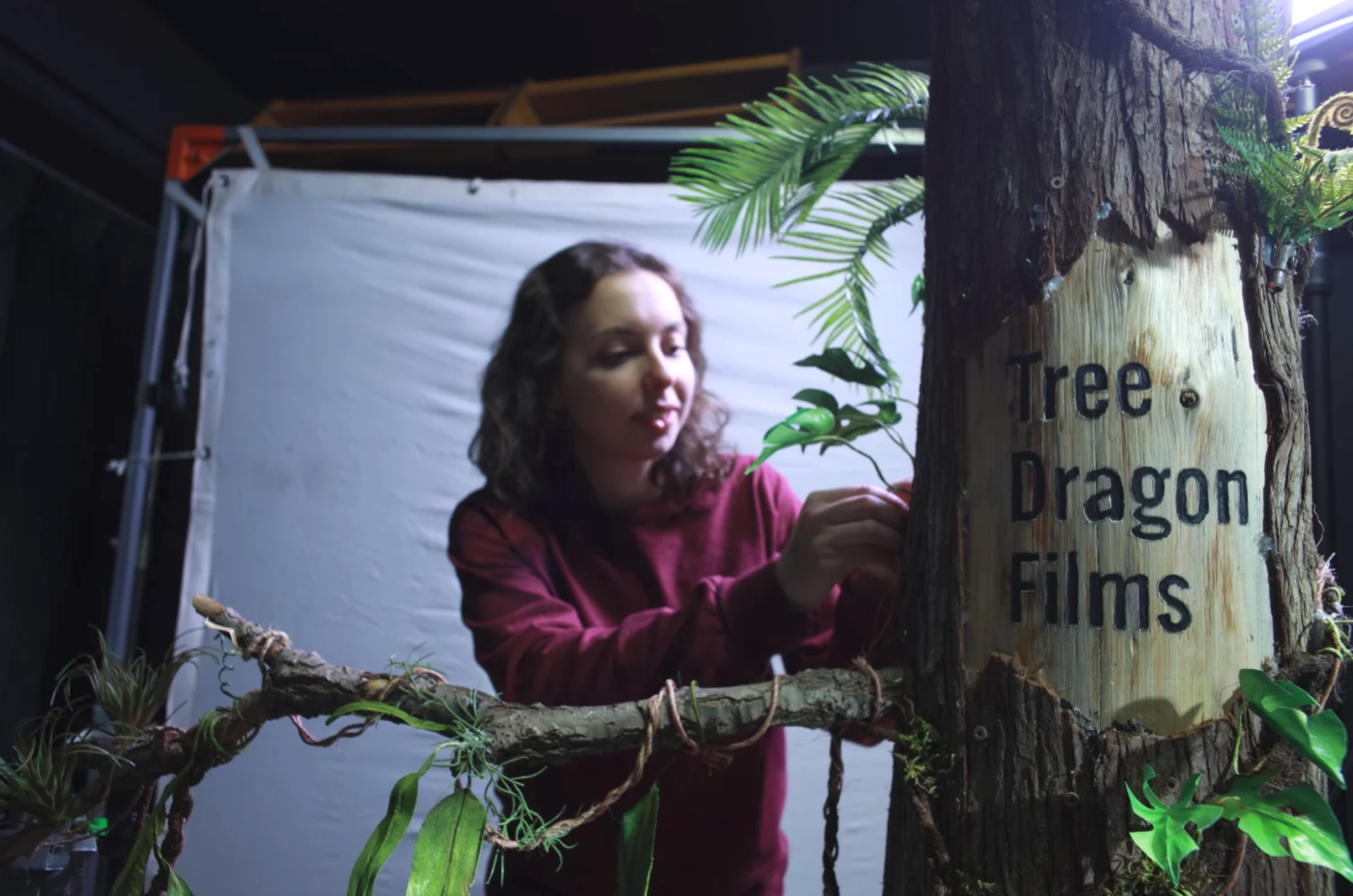 Set Fabrication for TREE DRAGON STOP-MOTION LOGO (2024)