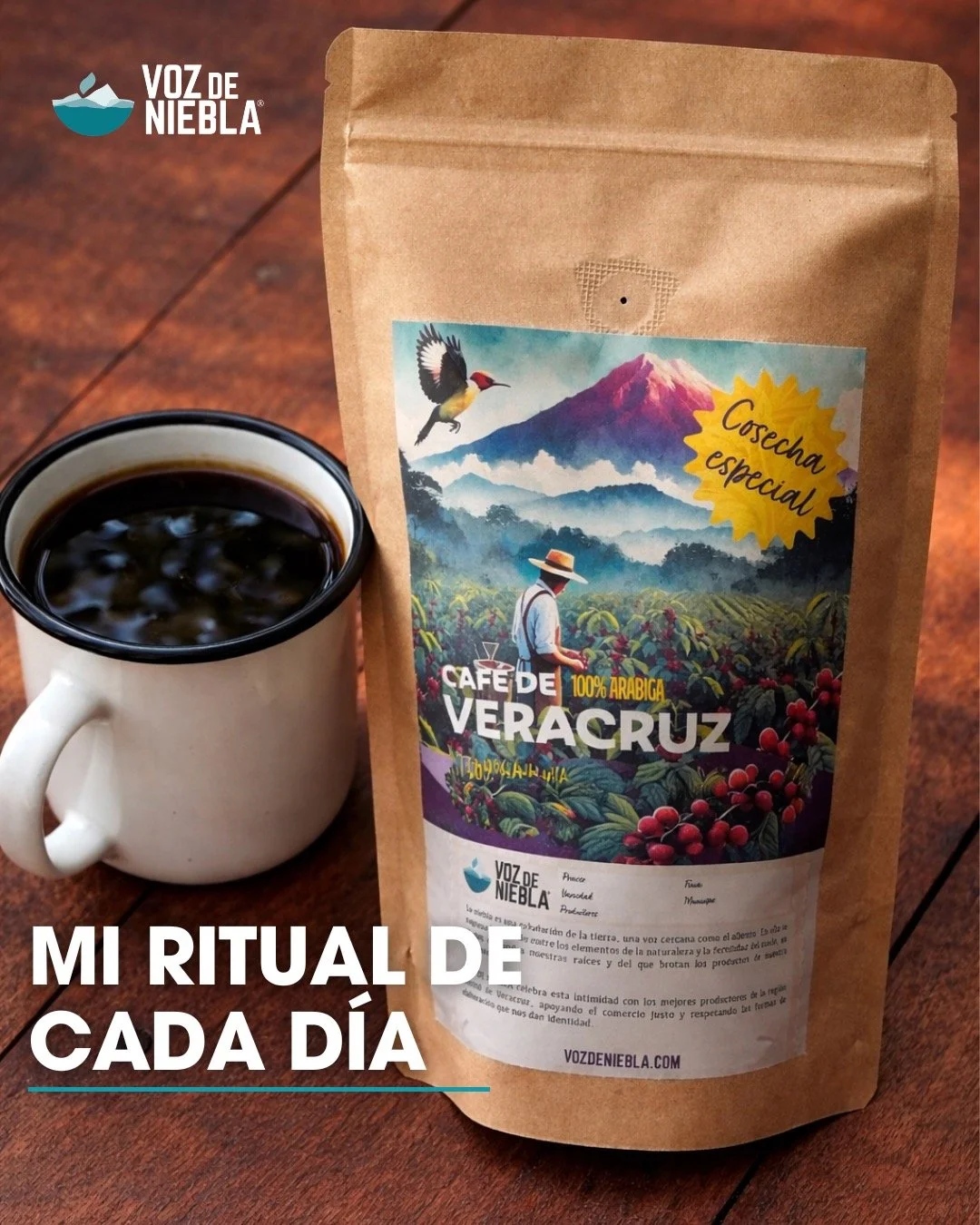 El momento perfecto empieza con el aroma correcto.
Haz del caf&eacute; tu ritual diario y disfruta cada sorbo. ☕
#Cafe #CafeDeEspecialidad #VozDeNiebla #MiRitualDiario #CafeVeracruz