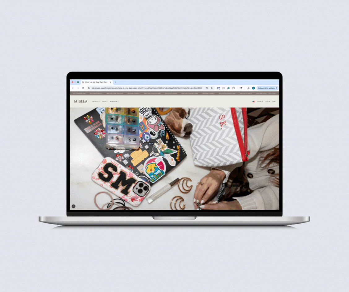 Misela Content Marketing Website by Lois Lin