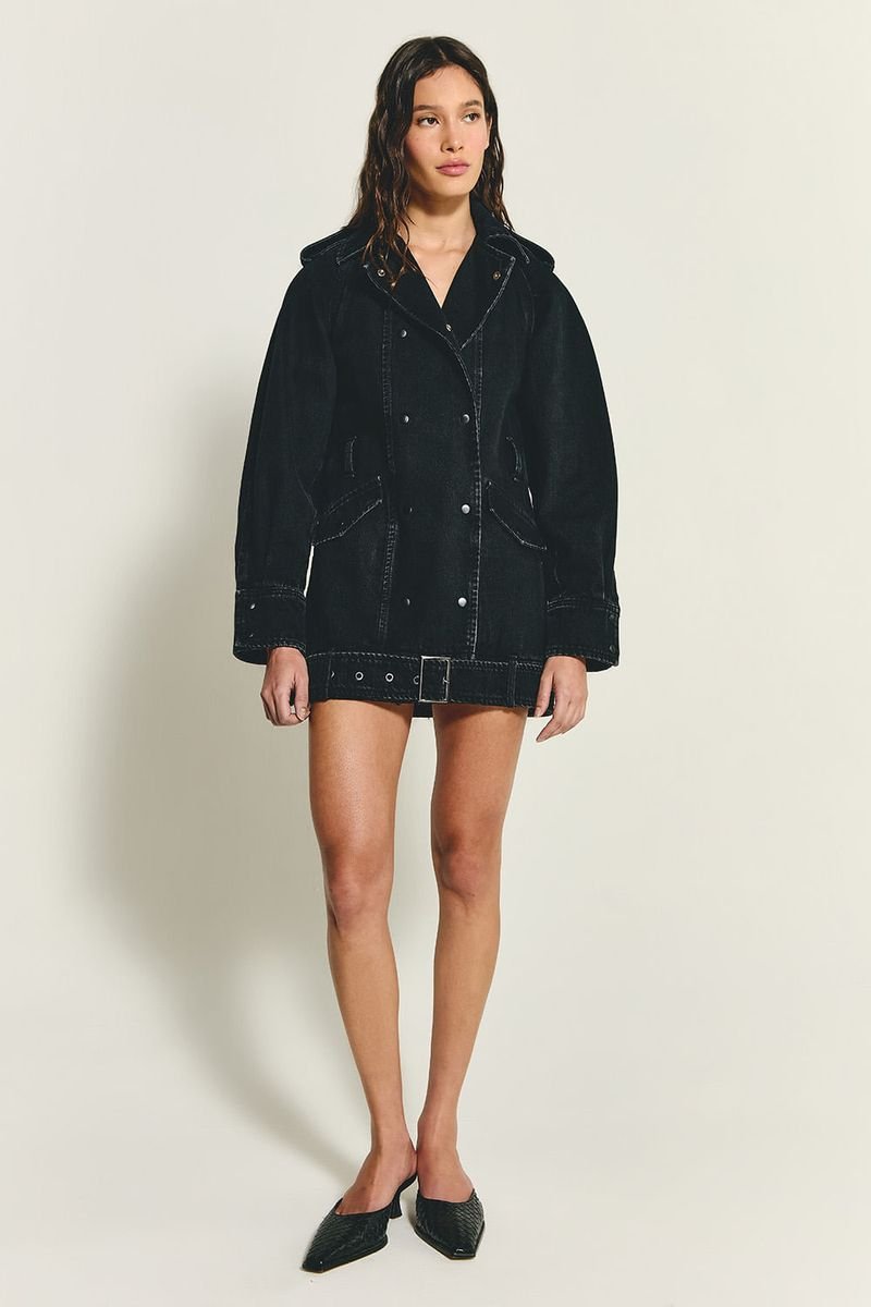 Vestido jaqueta jeans preto - By NV