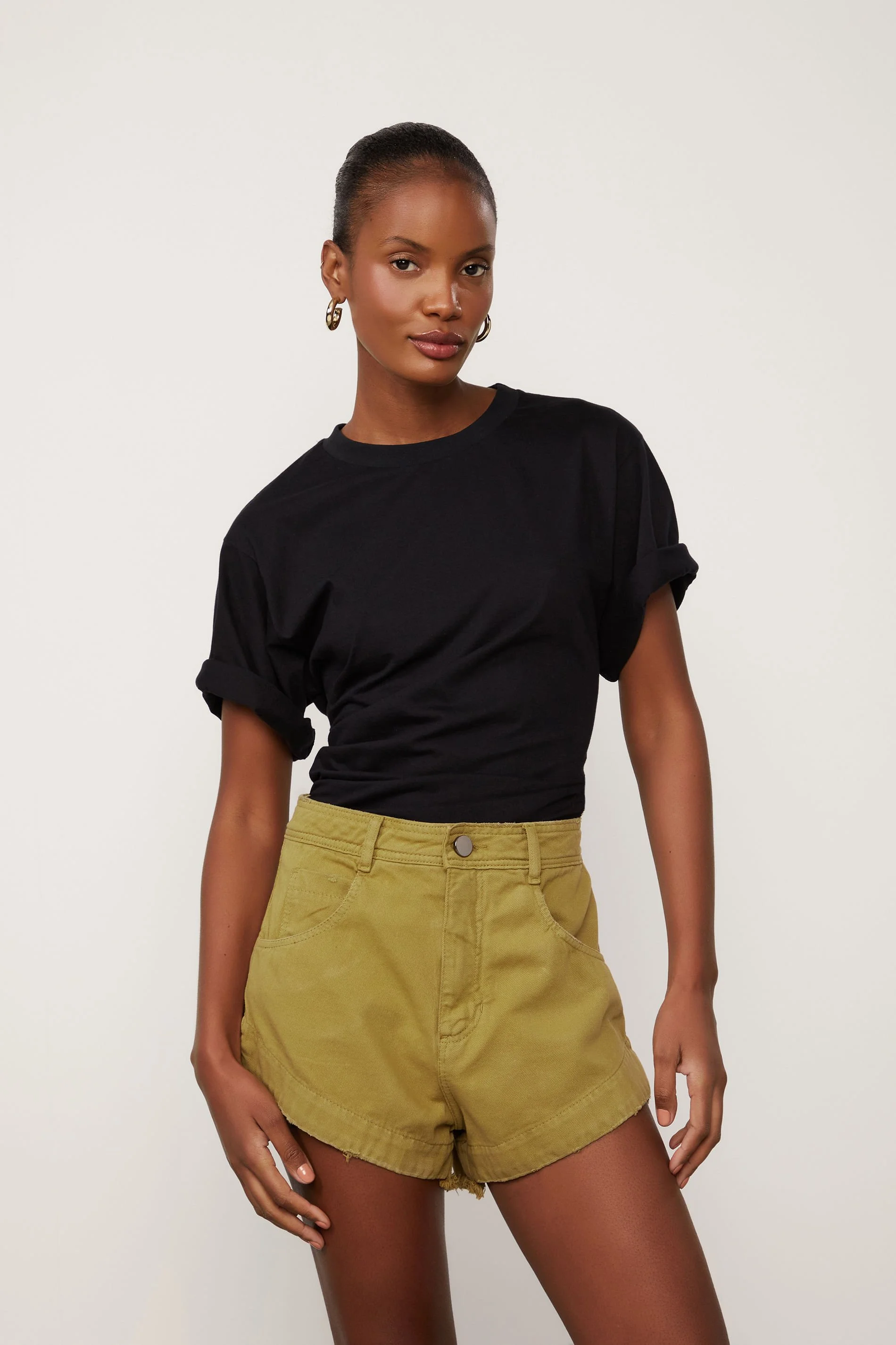 Short verde em sarja - Animale