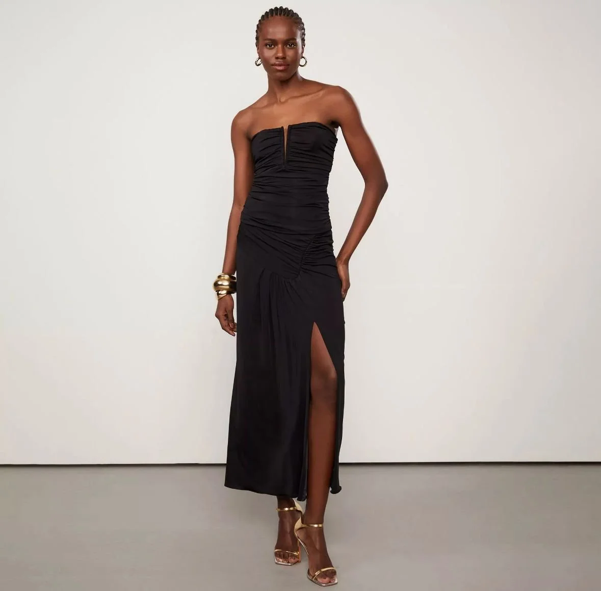 Blusa drapeada preta - Animale