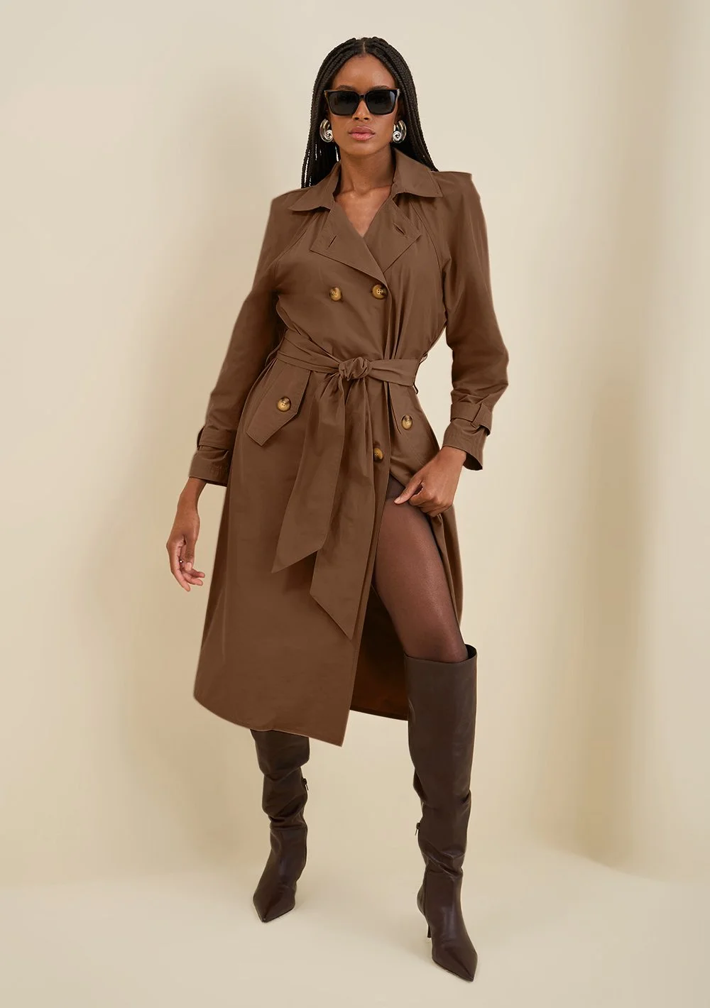 Trench coat marrom - Morena Rosa