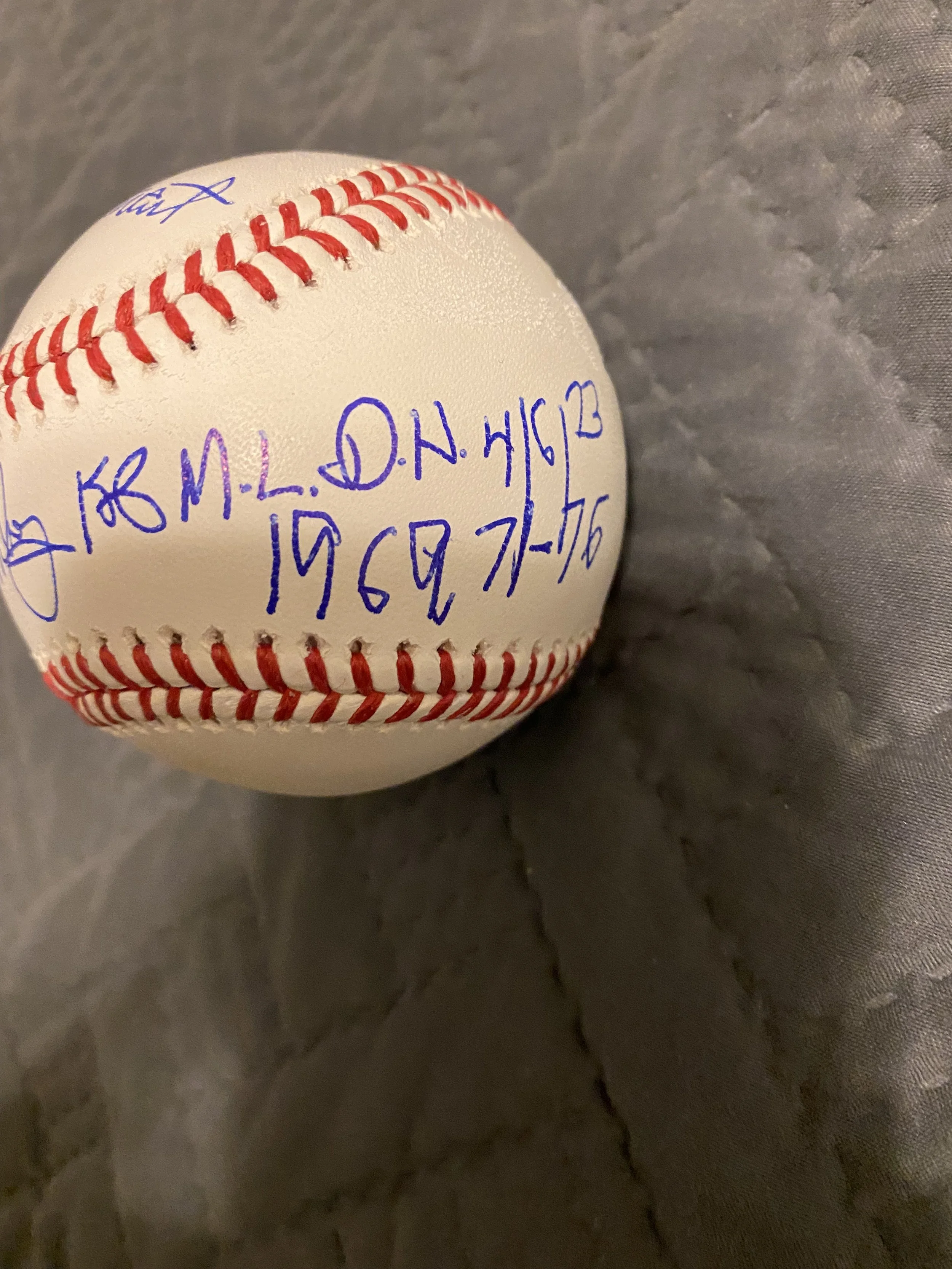 Ron Blomberg Signed Baseball - 2.jpeg