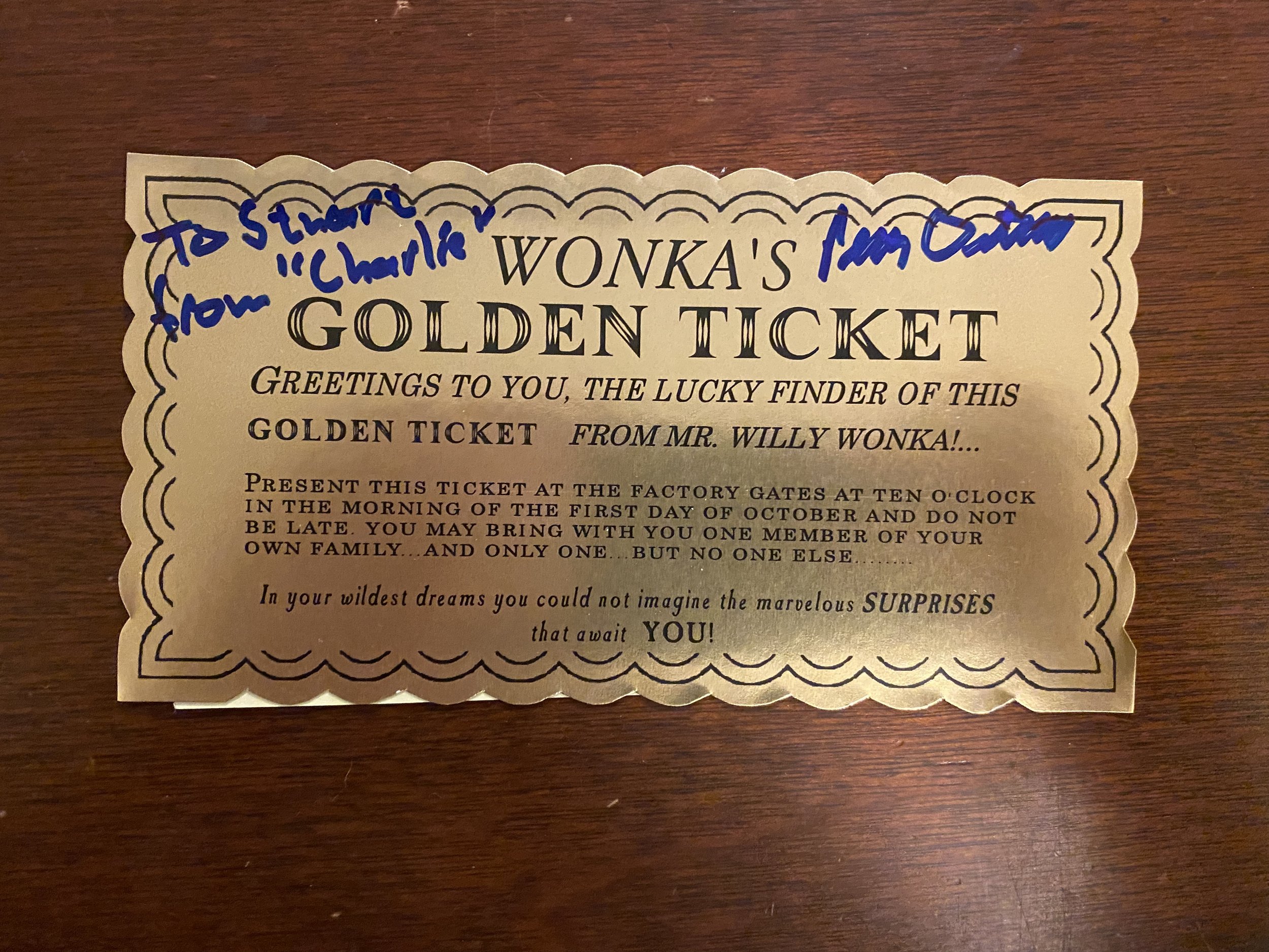 Peter Ostrum (Charlie) Signed Golden Ticket.jpeg