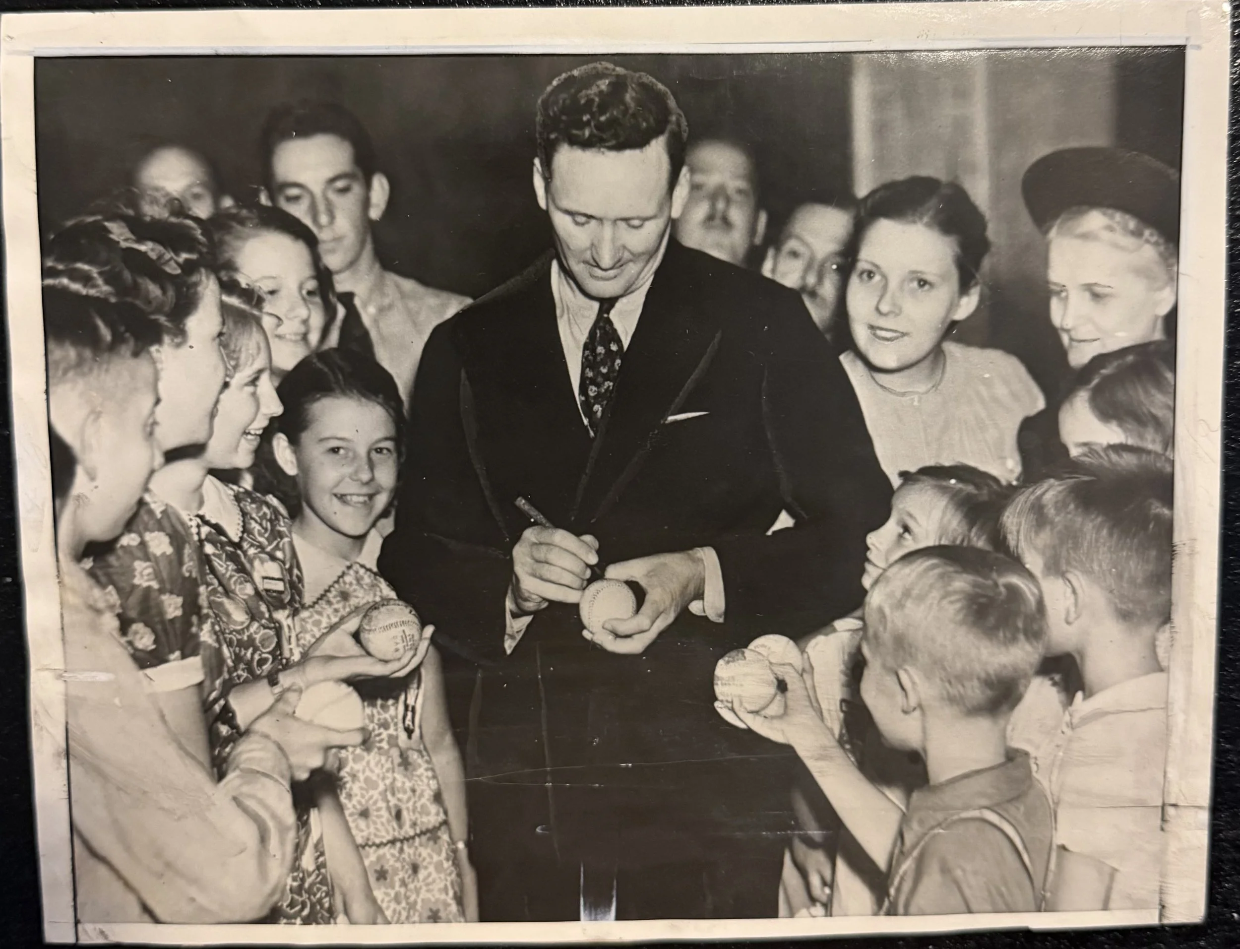 Walter Johnson Enters Politics Original 1938 Photo w/ Ballot