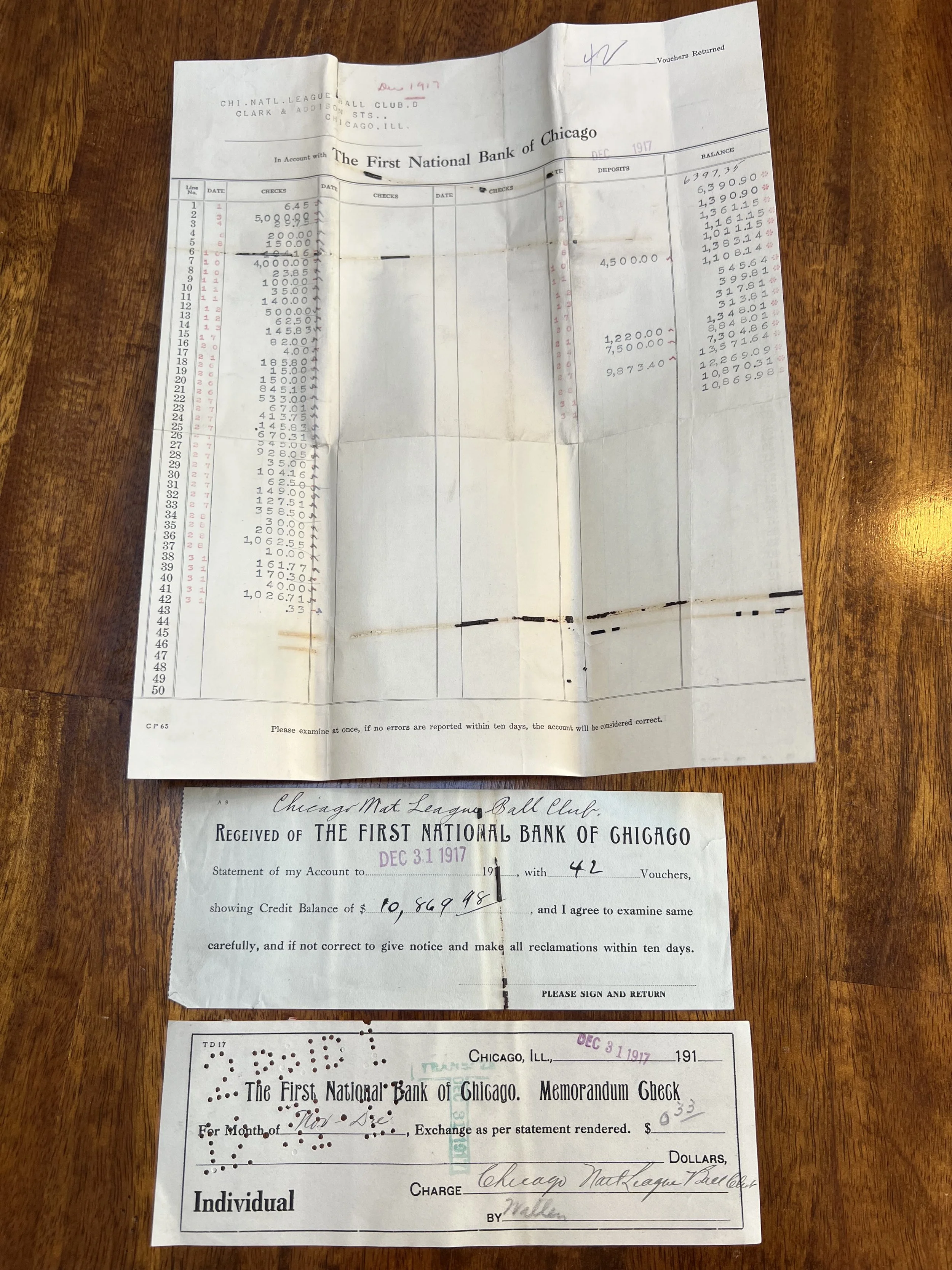 1917 Chicago Cubs Ledger.jpeg