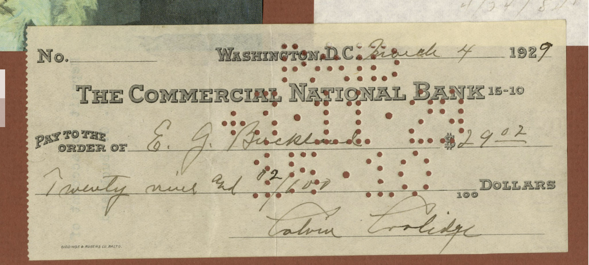 Calvin Coolidge Signed Check on Last Day as President 2.png