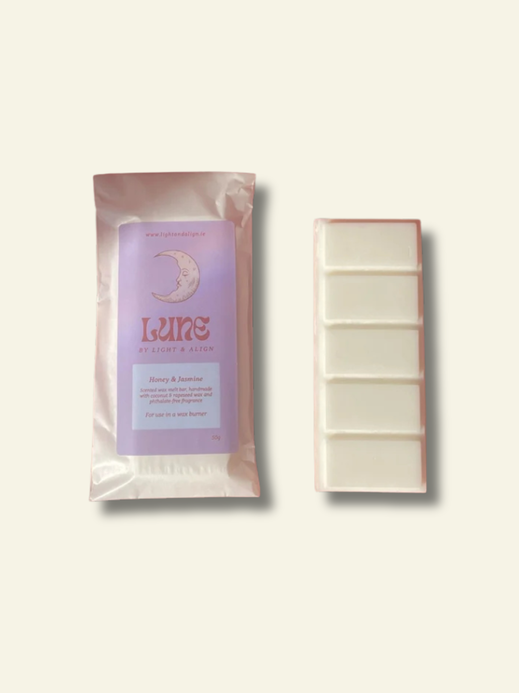 Lune | Wax Melt Bar | Honey & Jasmine