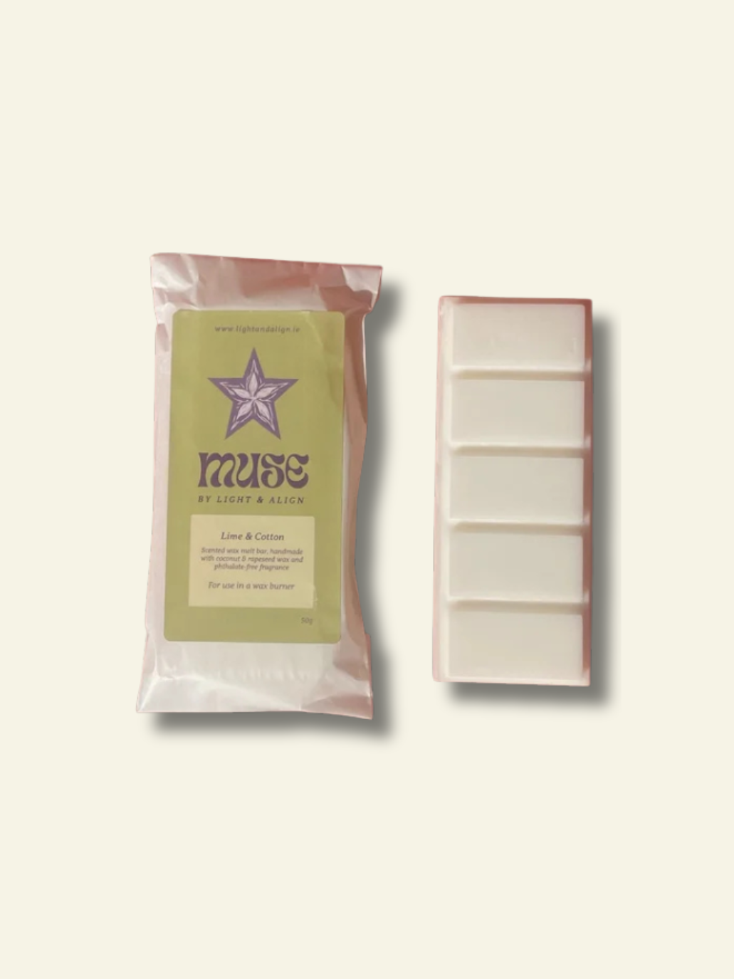 Muse | Wax Melt Bar | Lime & Cotton