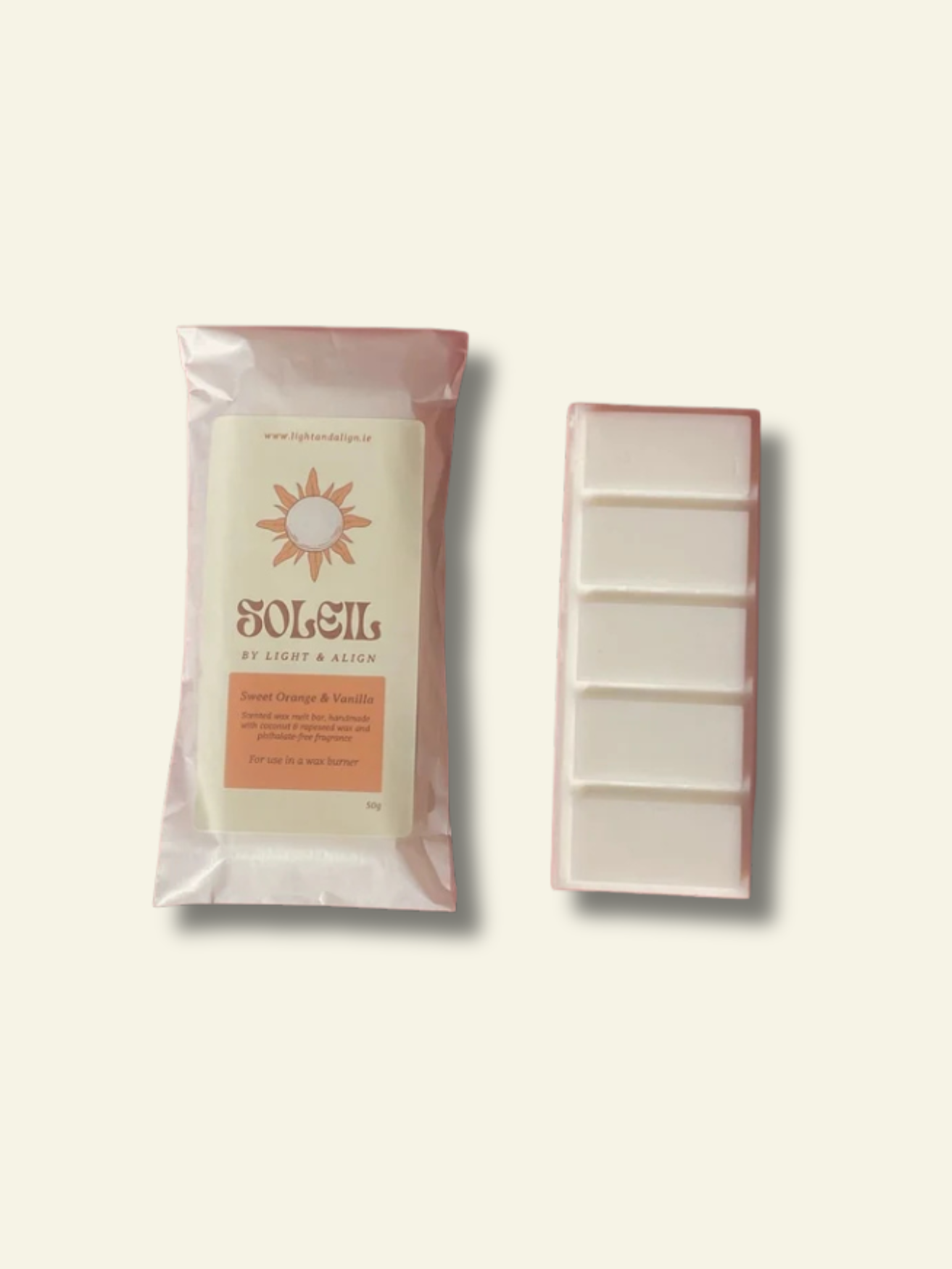 Soleil | Wax Melt Bar | Sweet Orange & Vanilla