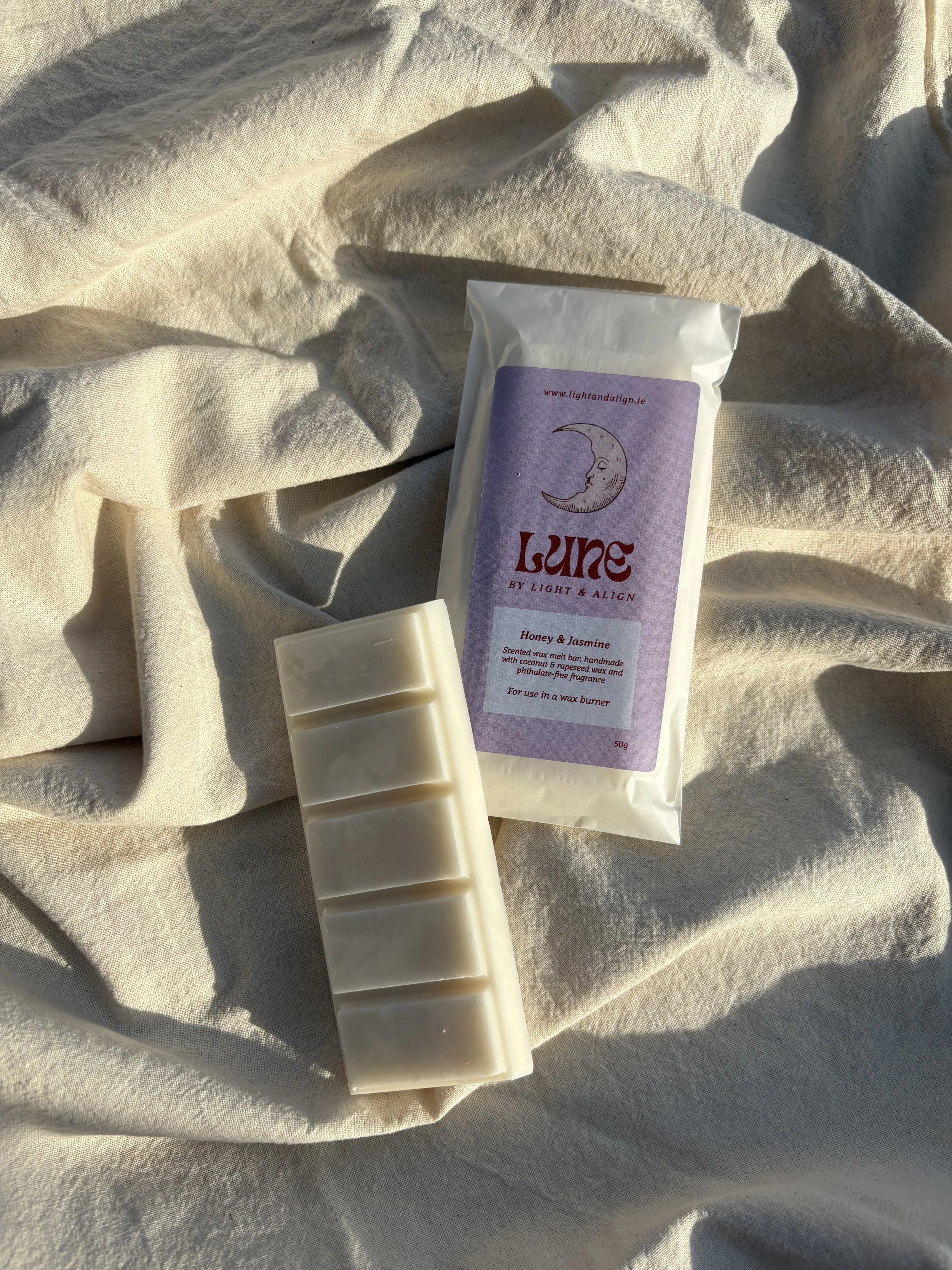 Lune | Wax Melt Bar | Honey & Jasmine