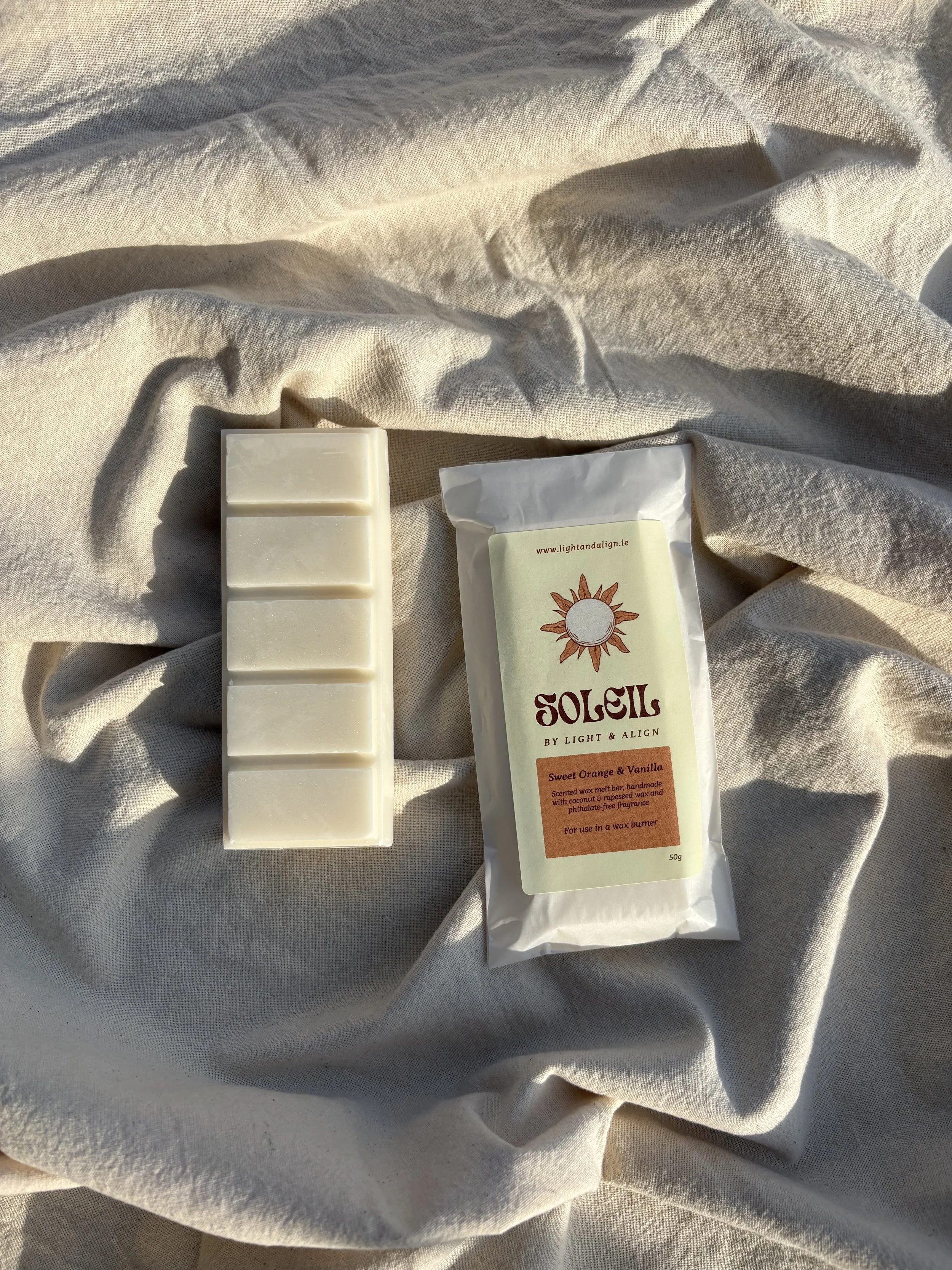 Soleil | Wax Melt Bar | Sweet Orange & Vanilla