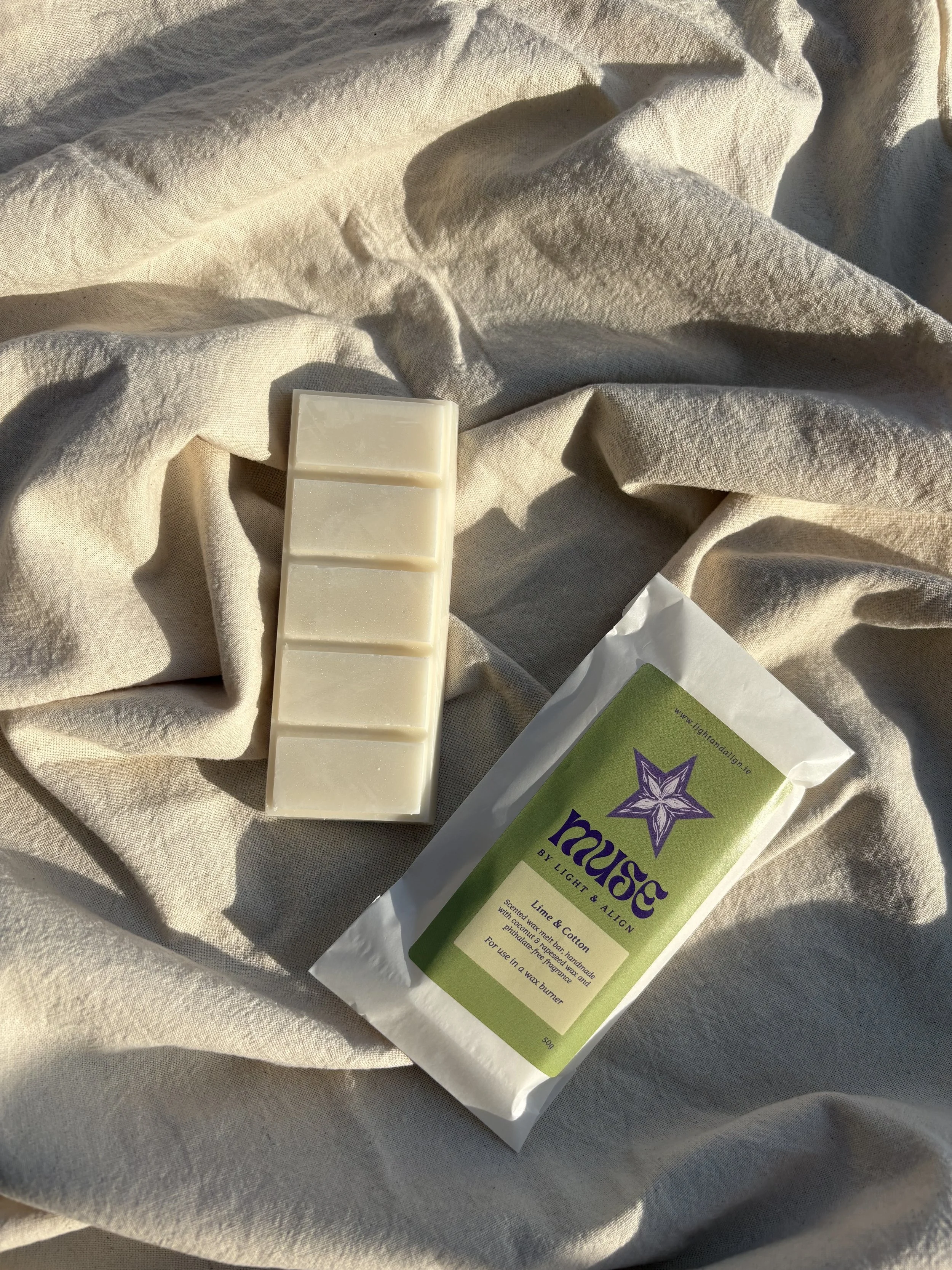 Muse | Wax Melt Bar | Lime & Cotton