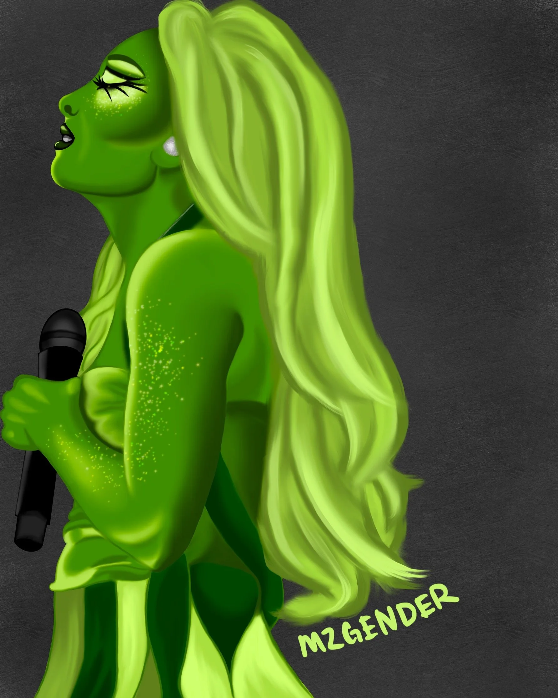 Inspired by Chappel's Statue of Liberty look. I never really finished it, but I liked it enough to upload here.