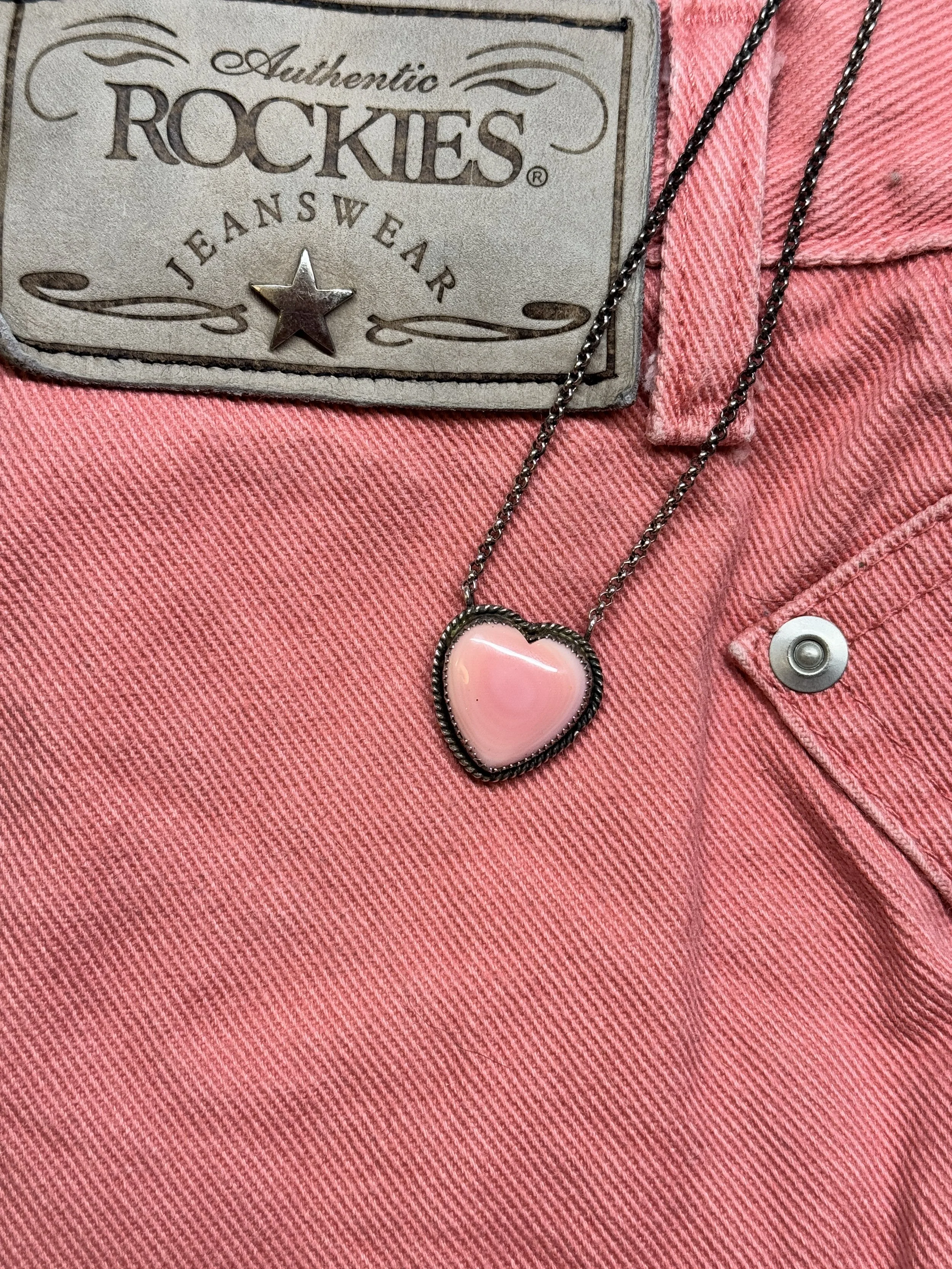 Pink Conch Heart Necklace