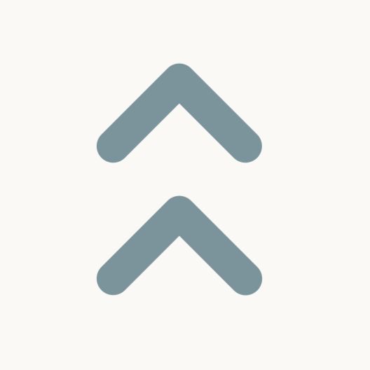 Two gray upward arrows on a white background.