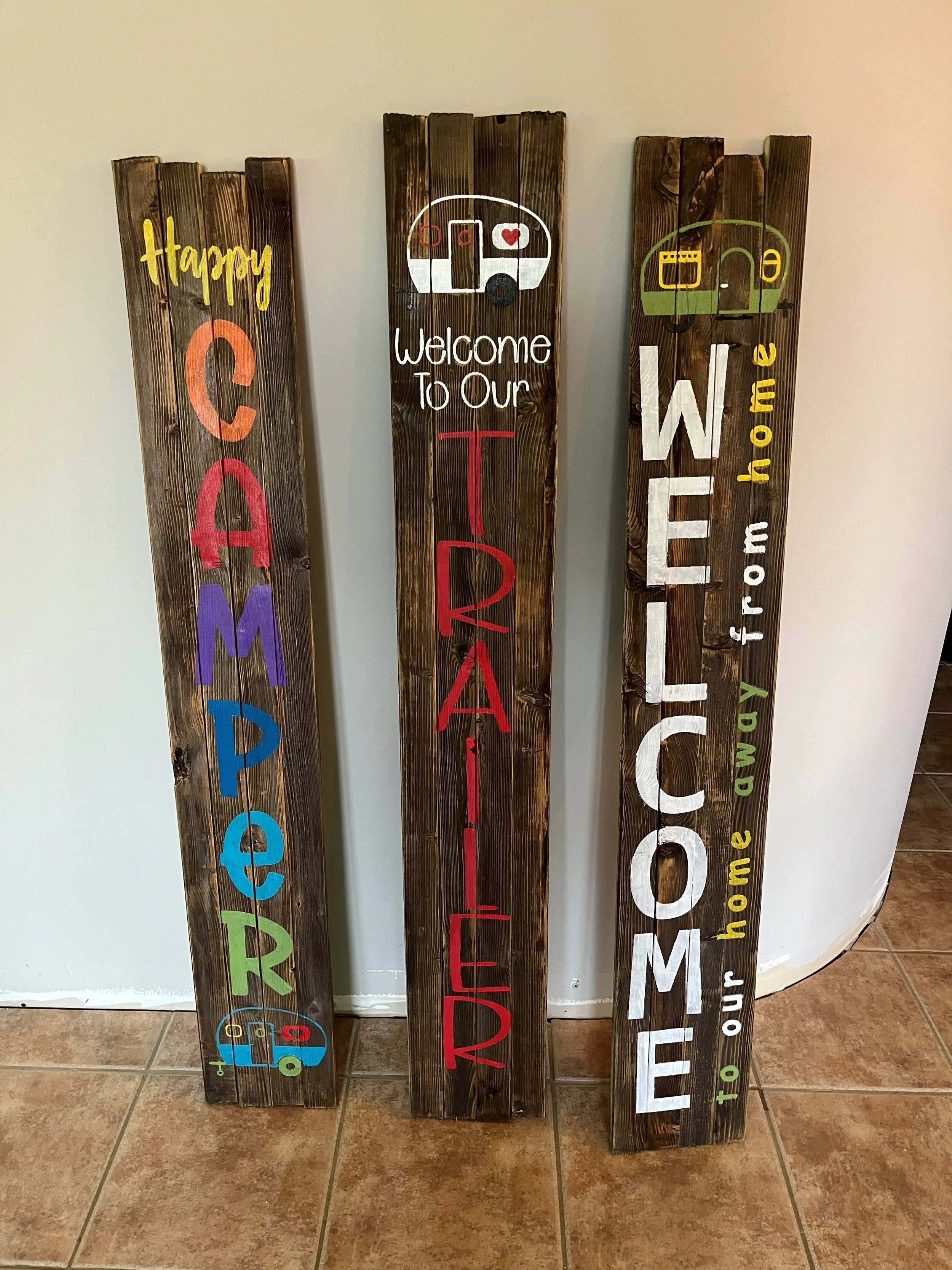 Custom Tall Welcome Sign