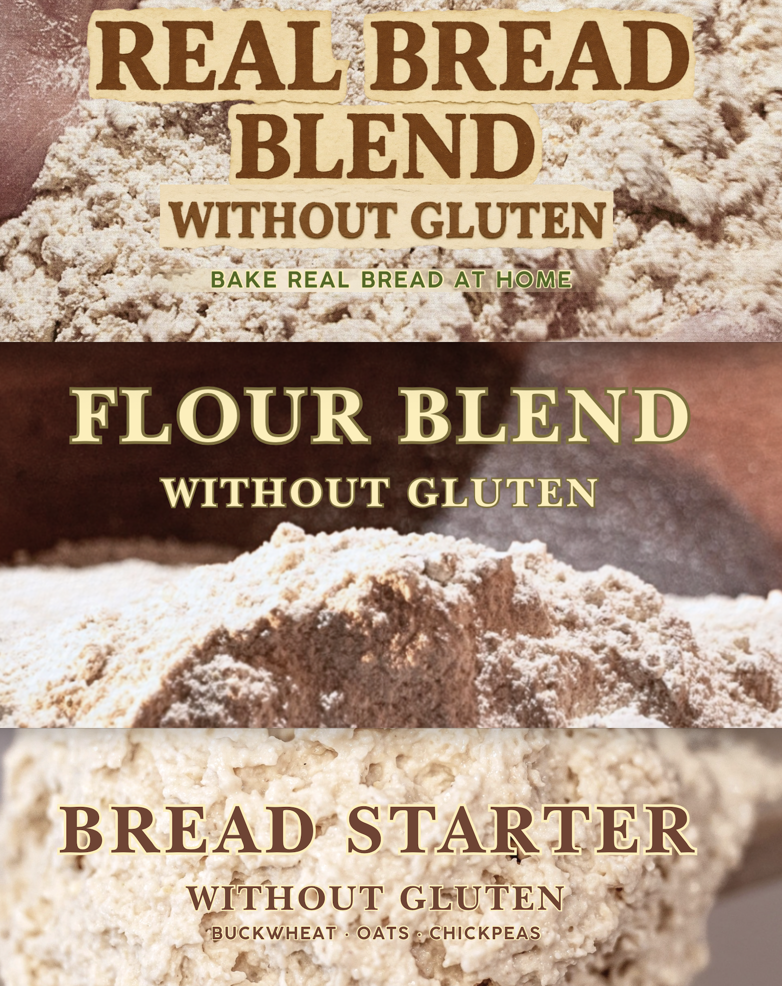 Bake at Home Without Gluten - Bread and Flour Blends & Sourdough Starter