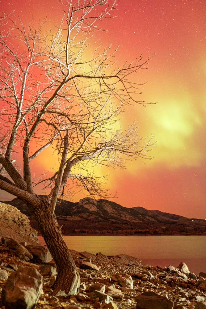 Arthur's Rock Aurora - Full Size Digital Download