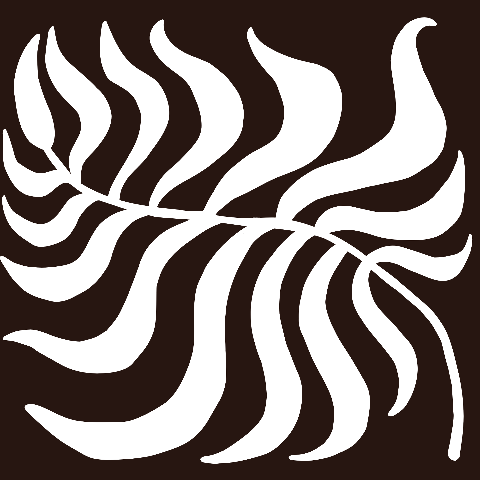 An abstract outline icon with a starburst contained within a circle shape.