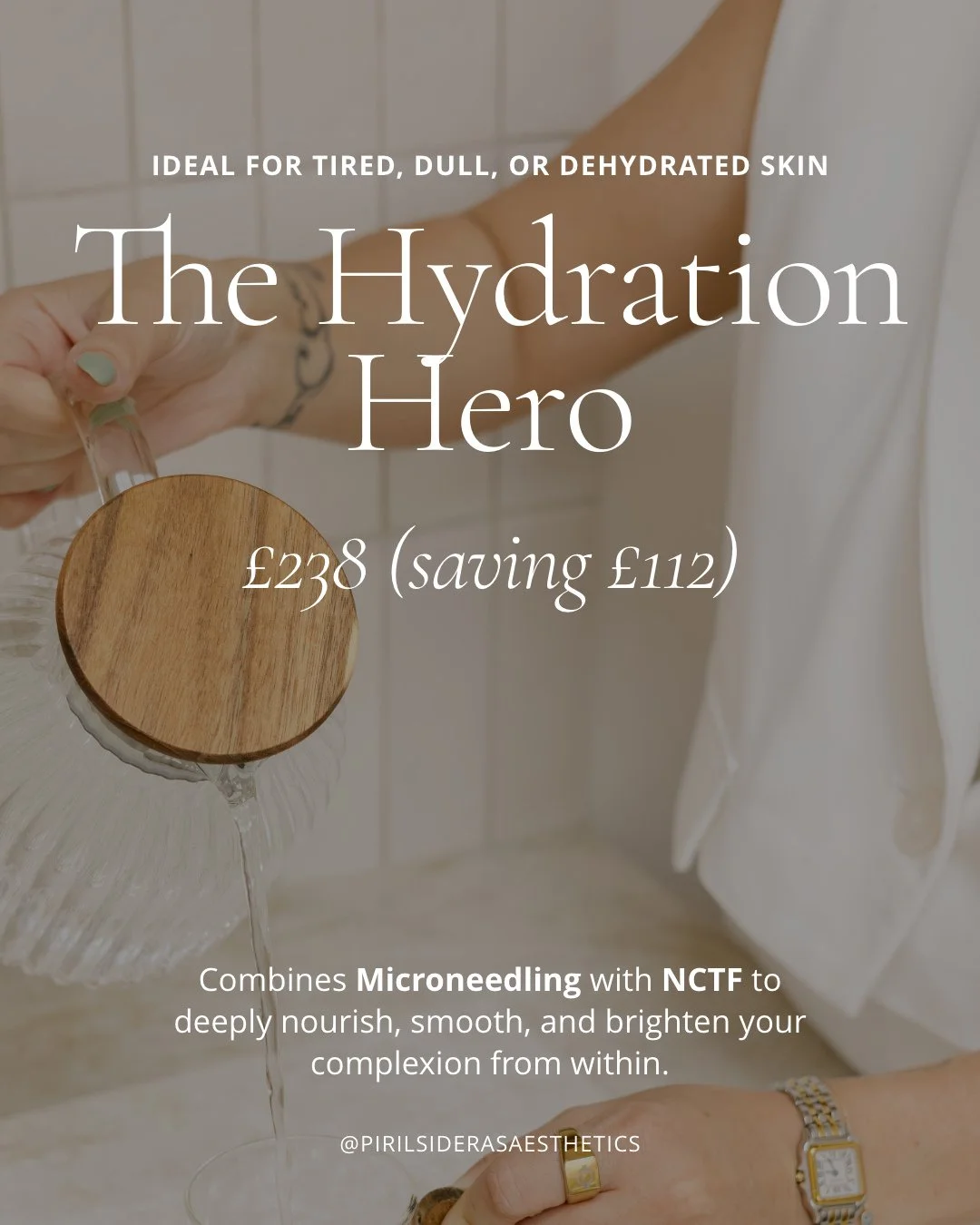 Meet the treatment your skin didn&rsquo;t know it needed!⁠
⁠
The Hydration Hero combines Microneedling + NCTF, infusing your skin with 59 active ingredients &mdash; vitamins, minerals, and amino acids that deeply nourish, smooth and revive from withi