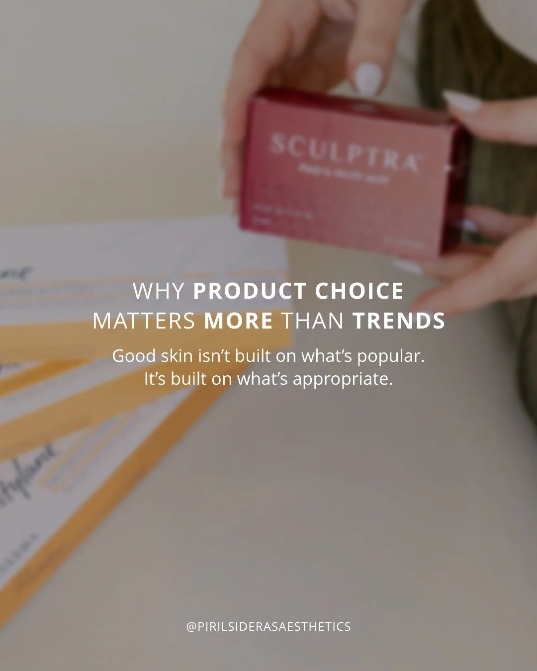 We know it&rsquo;s tempting to try whatever&rsquo;s trending.

But your skin isn&rsquo;t scrolling, it&rsquo;s responding.

In clinic, we choose products because they make sense for your skin, your barrier, your history, and your treatments.

If it d