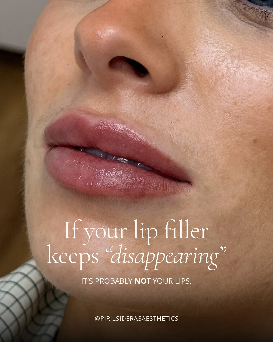 If your lip filler keeps &ldquo;disappearing&rdquo;&hellip; or sitting heavier above your lip - read this.

It&rsquo;s rarely your lips. It&rsquo;s usually product choice, technique, or a filler history that wasn&rsquo;t properly assessed.

Not all f