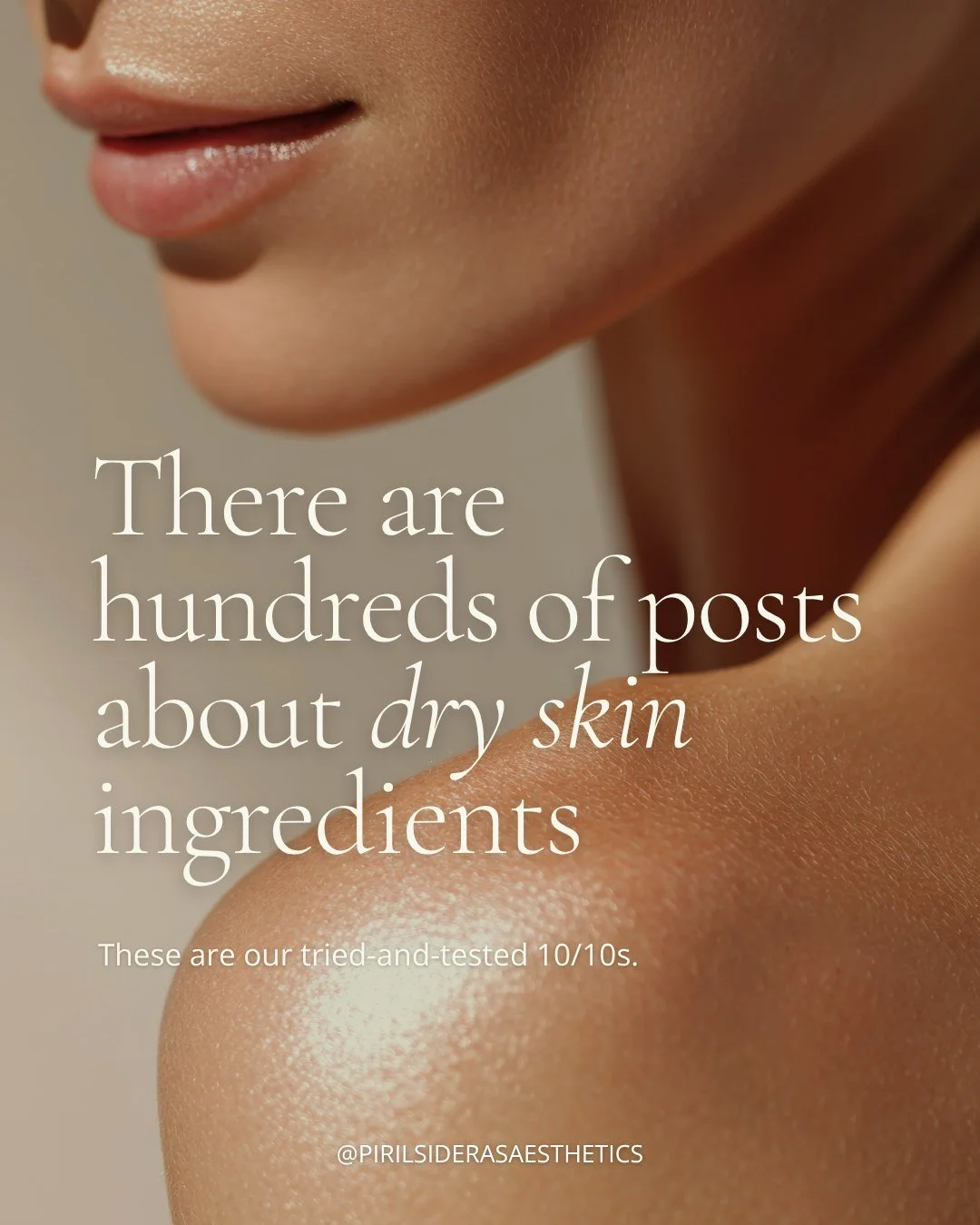 There are endless recommendations for dry skin, but these are some of our tried-and-tested favourites.

From hero products to barrier-supporting ingredients, these are the things we come back to again and again.

Save this for later and book your con