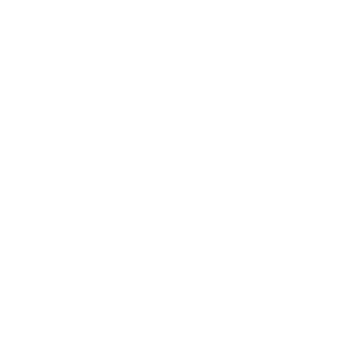 White abstract smiley face with three dots on a black background.