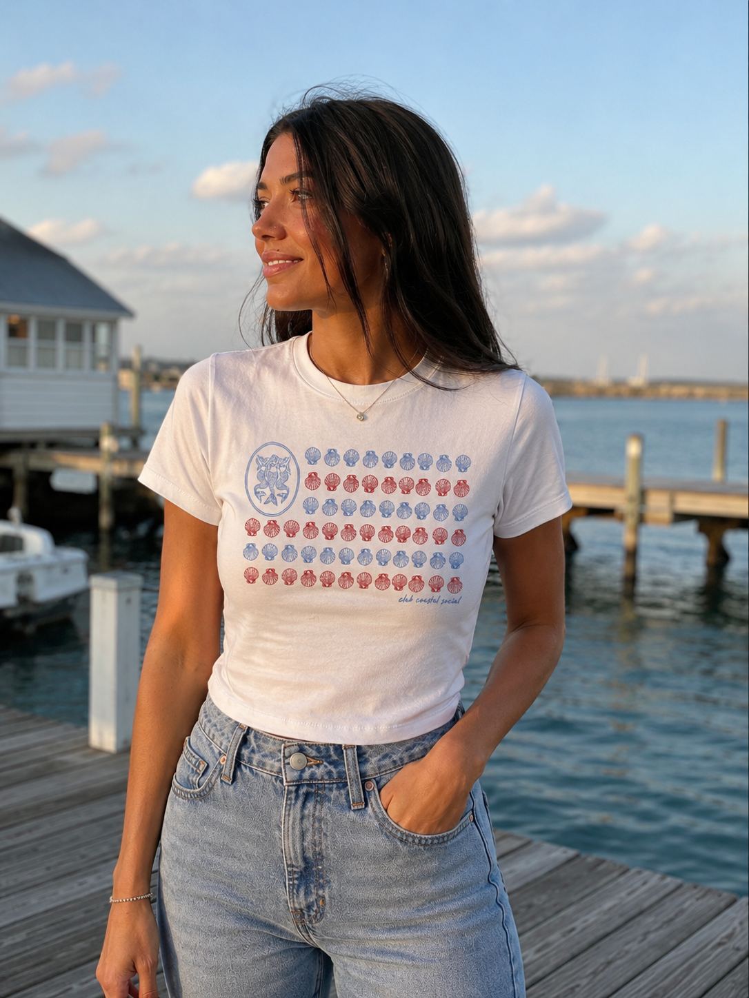 The Shell Flag Baby Tee