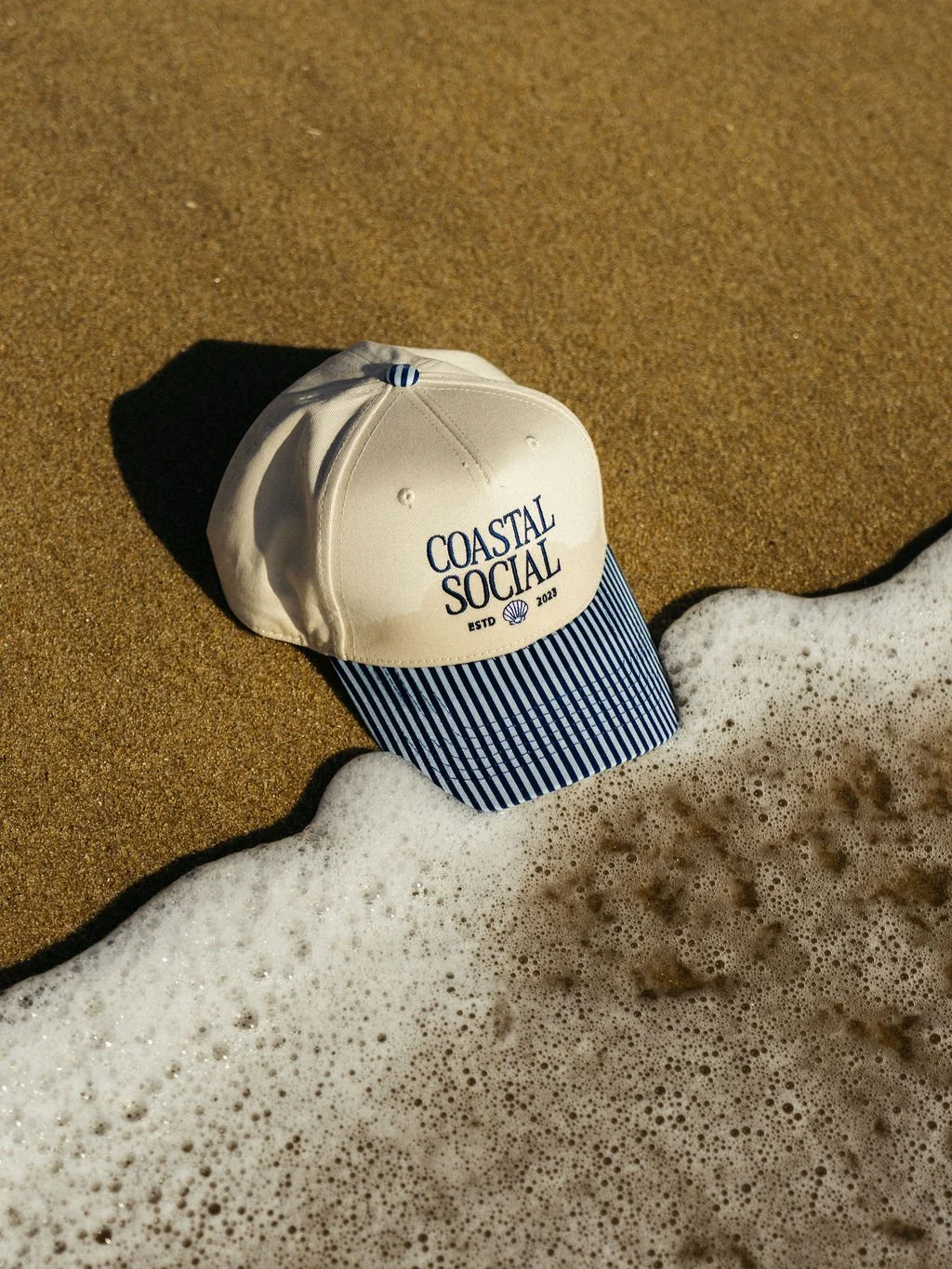 Coastal Social Seaside Stripe Hat
